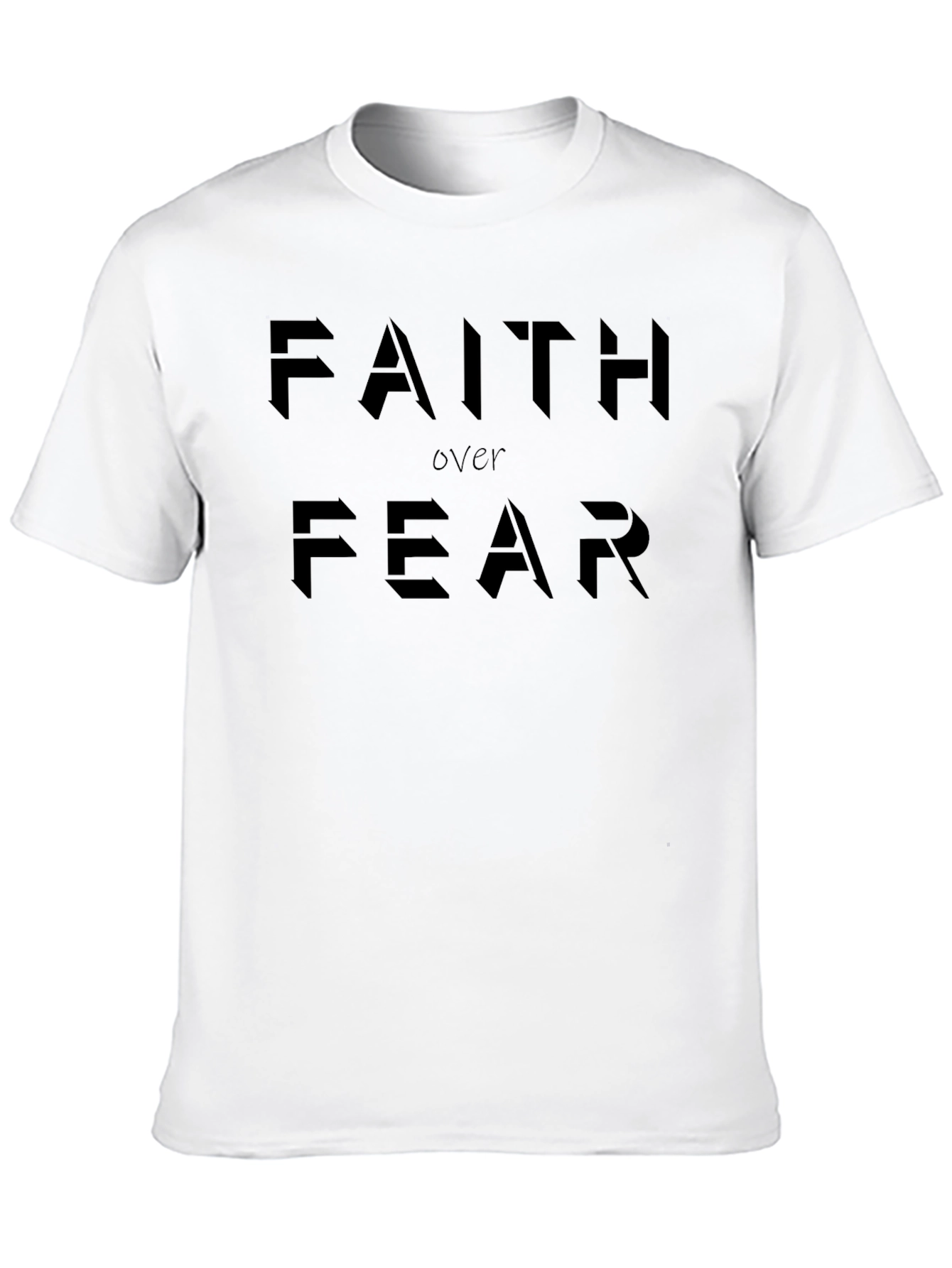 Faith Over Fear Graphic T-Shirt - Motivational Tee