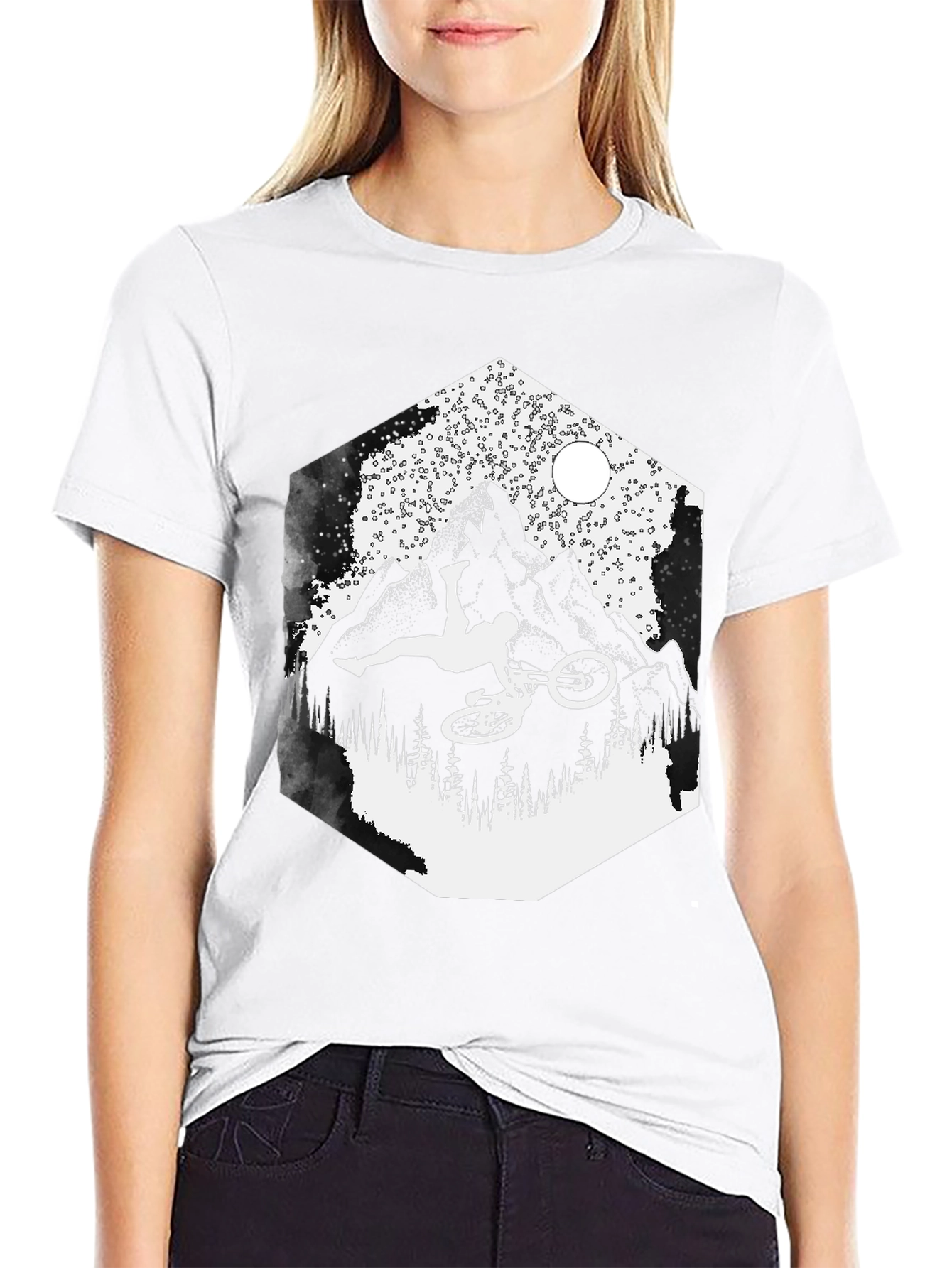 Mountain Bike Stunt Graphic T-Shirt