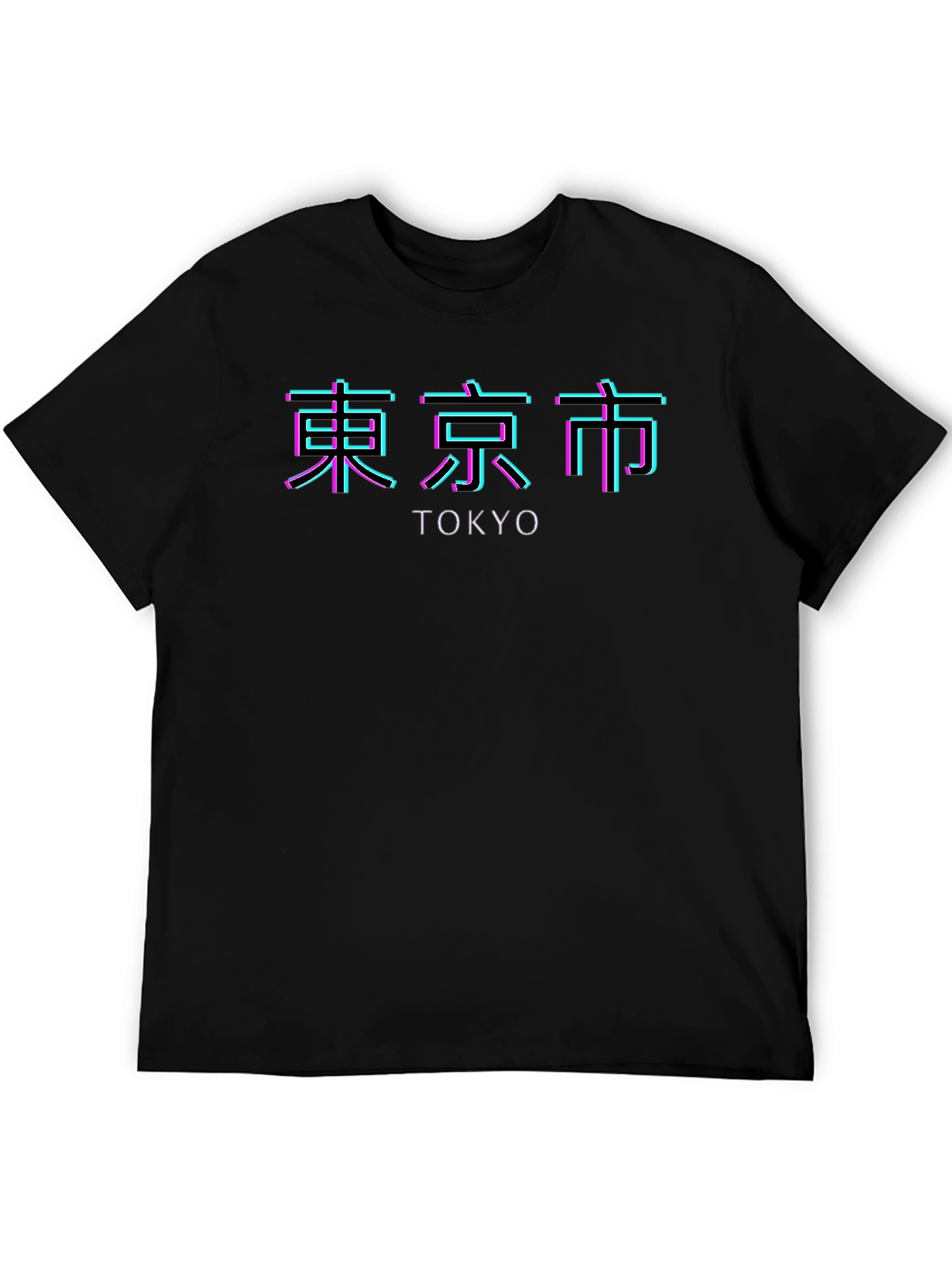Tokyo Neon Graphic Black T-Shirt