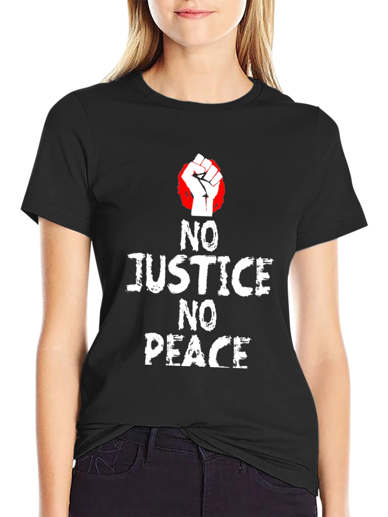 No Justice No Peace Graphic T-Shirt