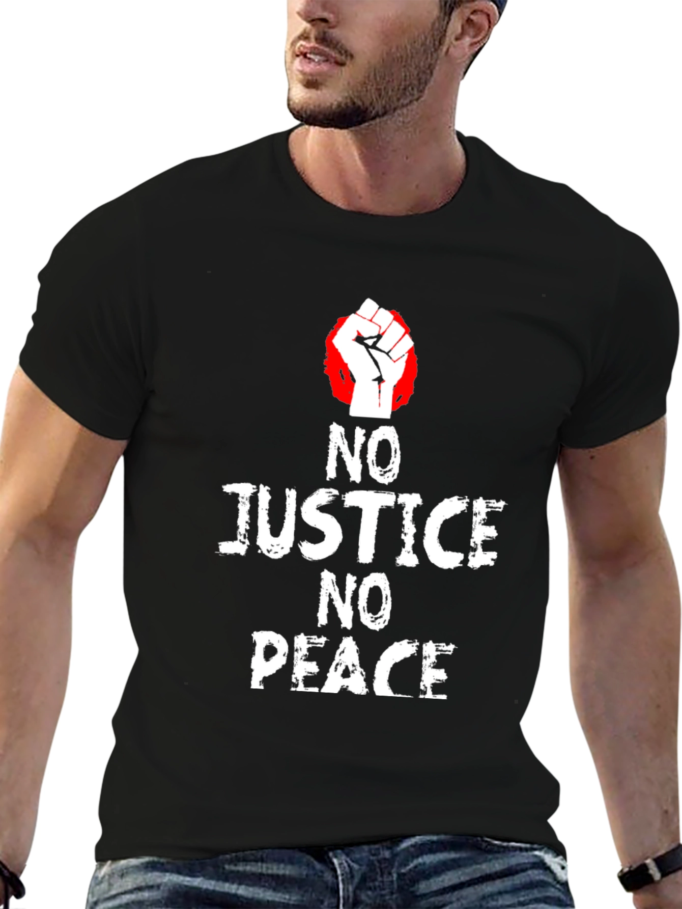 No Justice No Peace Graphic T-Shirt