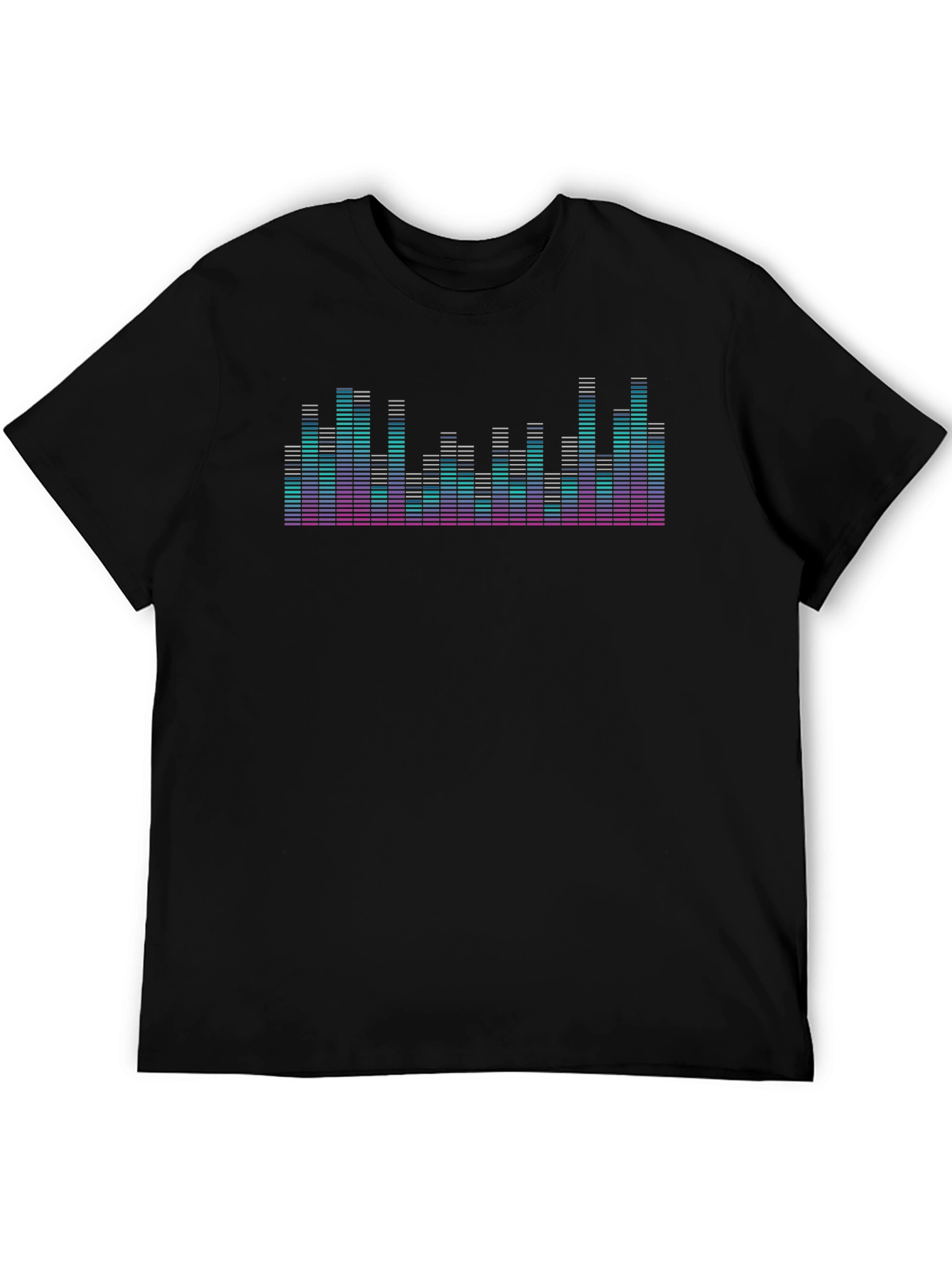 Sound Wave Graphic Tee - Black