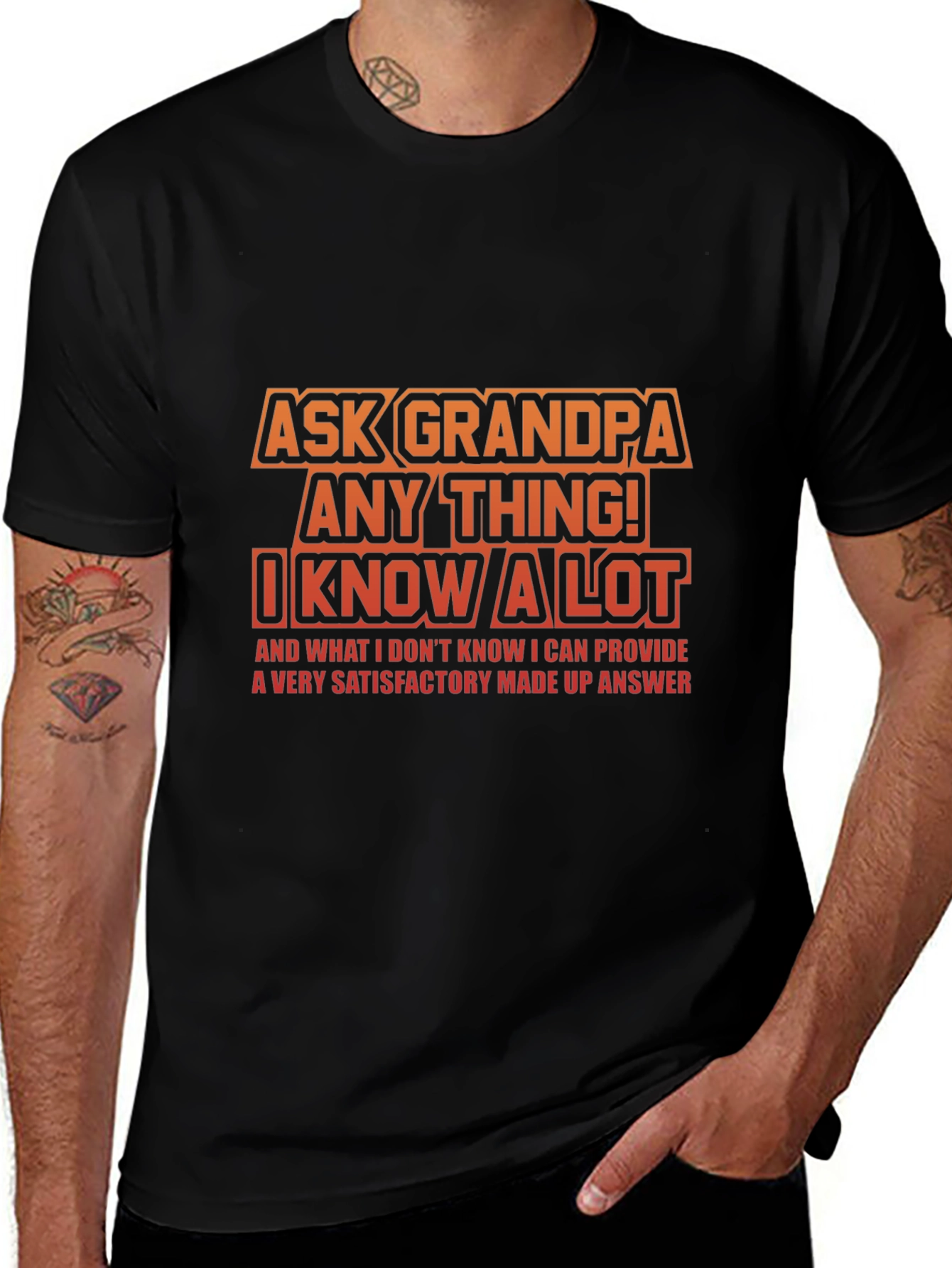 Ask Grandpa Anything! Novelty T-Shirt