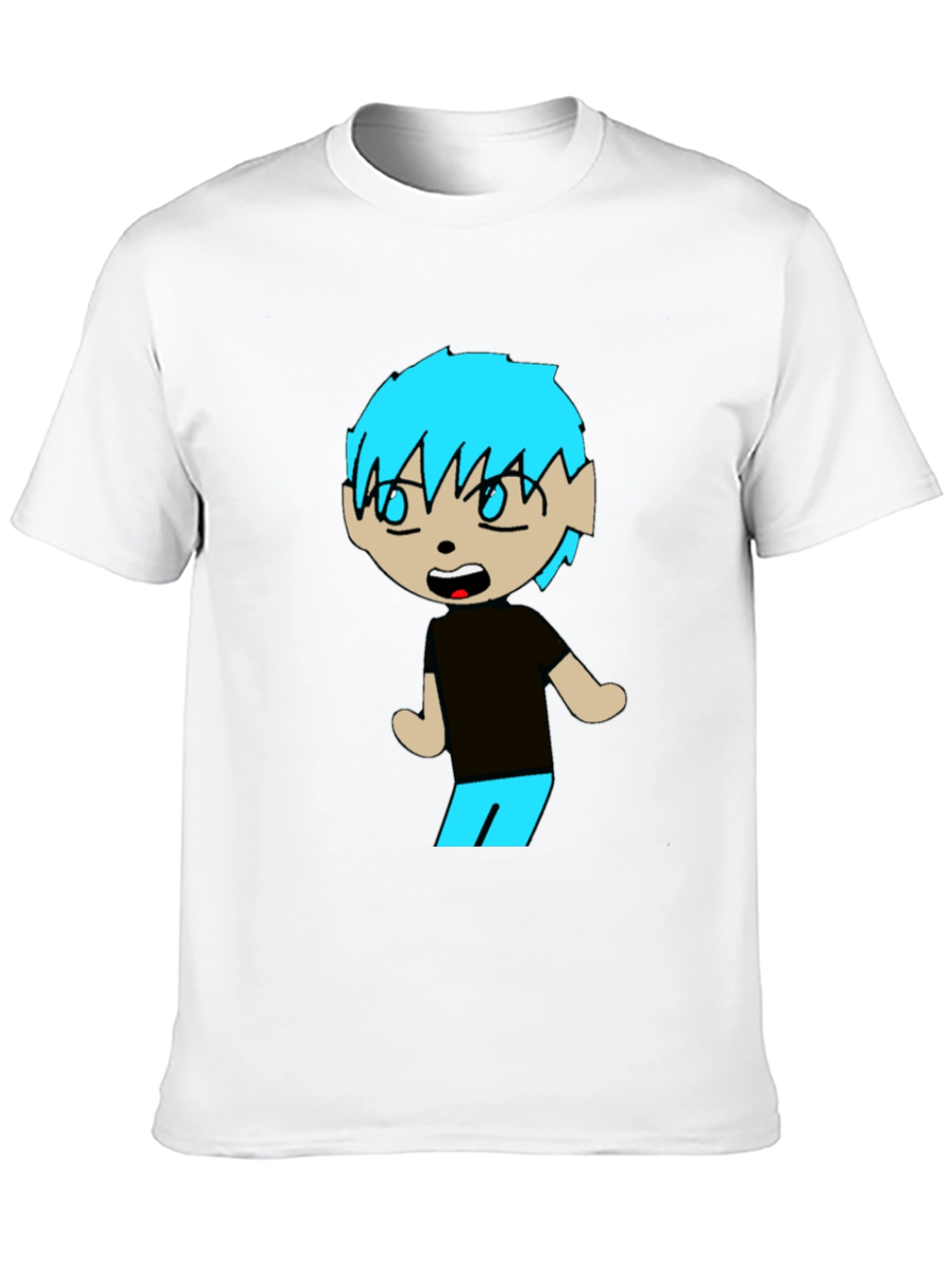 Cartoon Character Graphic Black T-Shirt