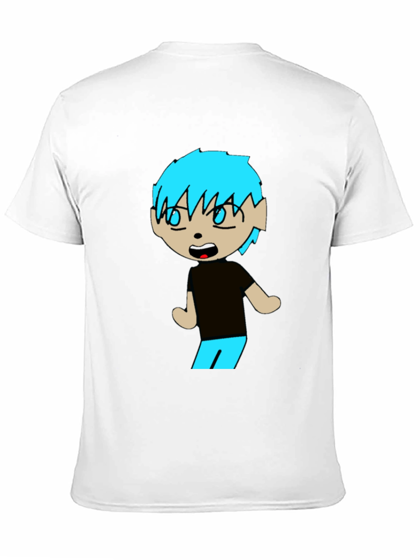 Cartoon Character Graphic Black T-Shirt
