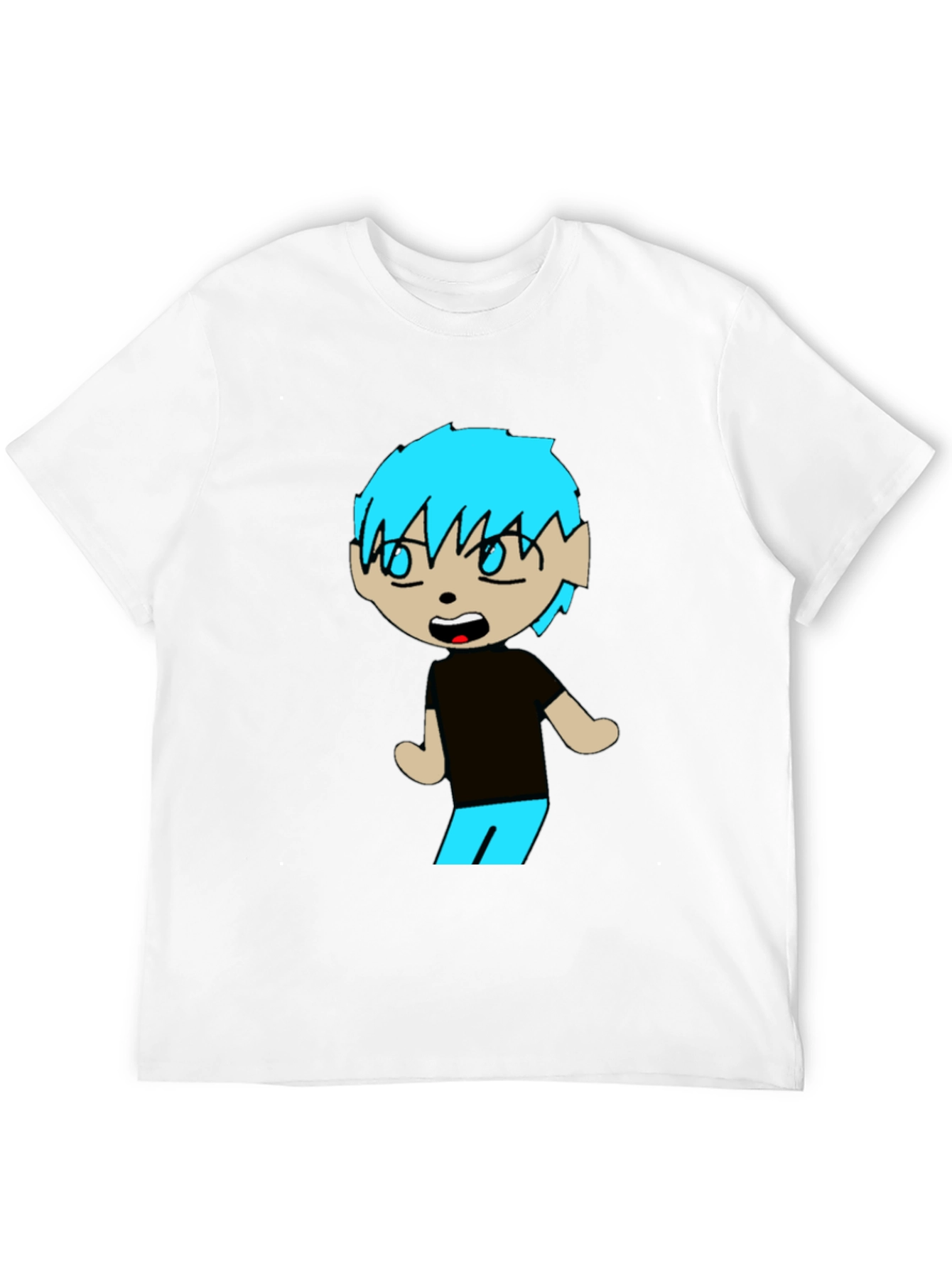 Cartoon Character Graphic Black T-Shirt