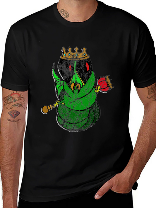 King Worm Graphic Print Tee - Unique Style