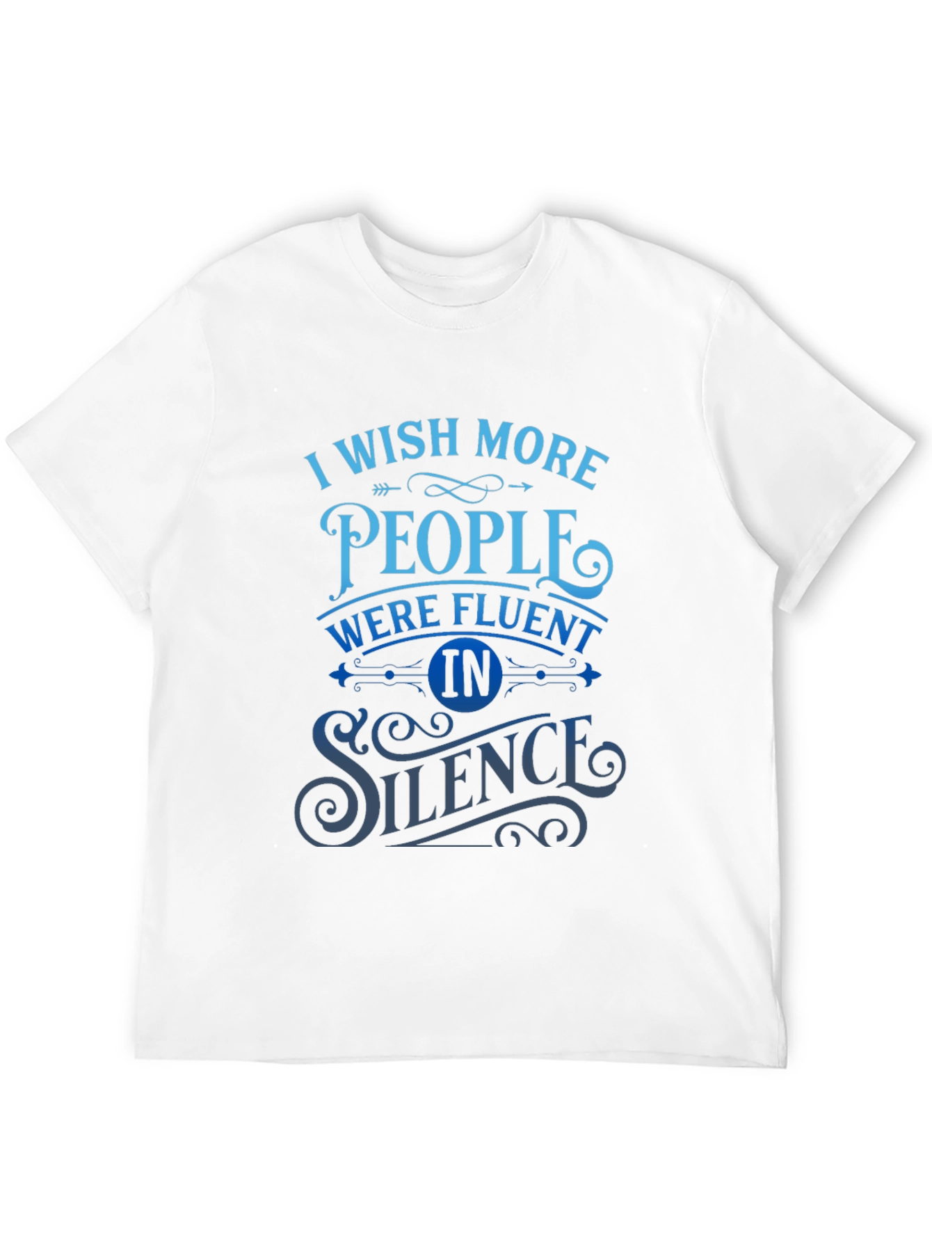 Silent Fluent T-Shirt Black Crewneck Tee