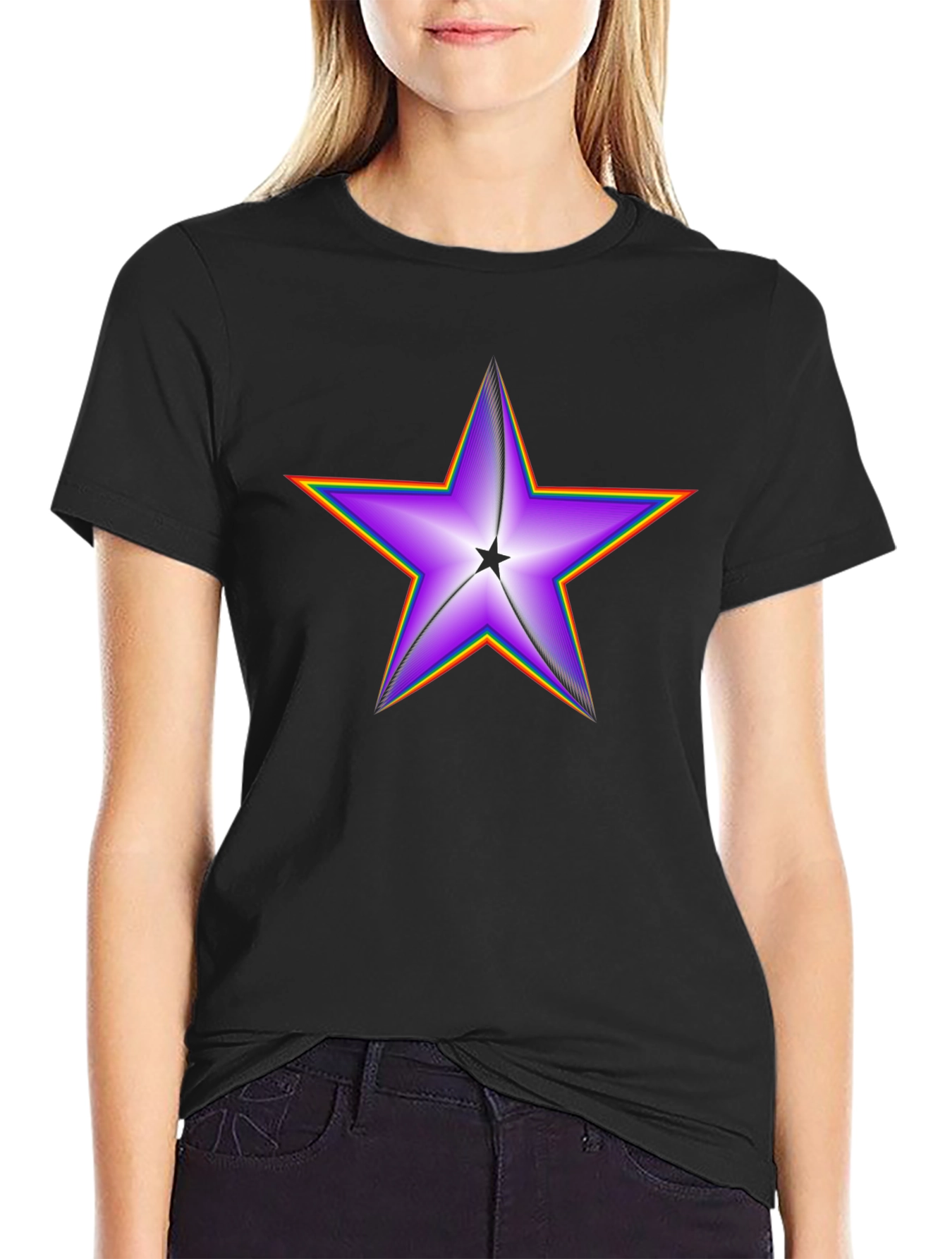 Star Graphic Black T-Shirt