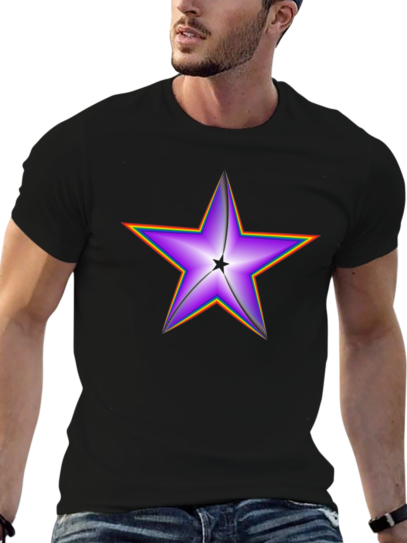 Star Graphic Black T-Shirt