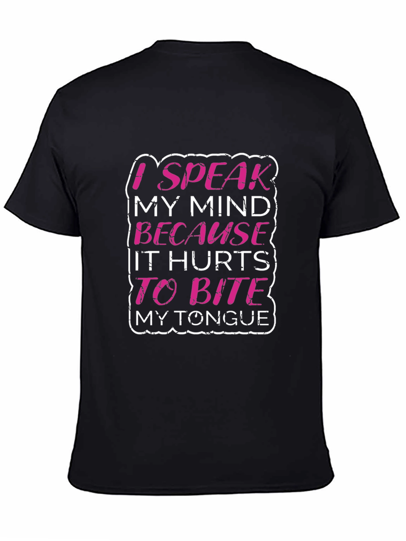 Speak My Mind Graphic Tee - Black