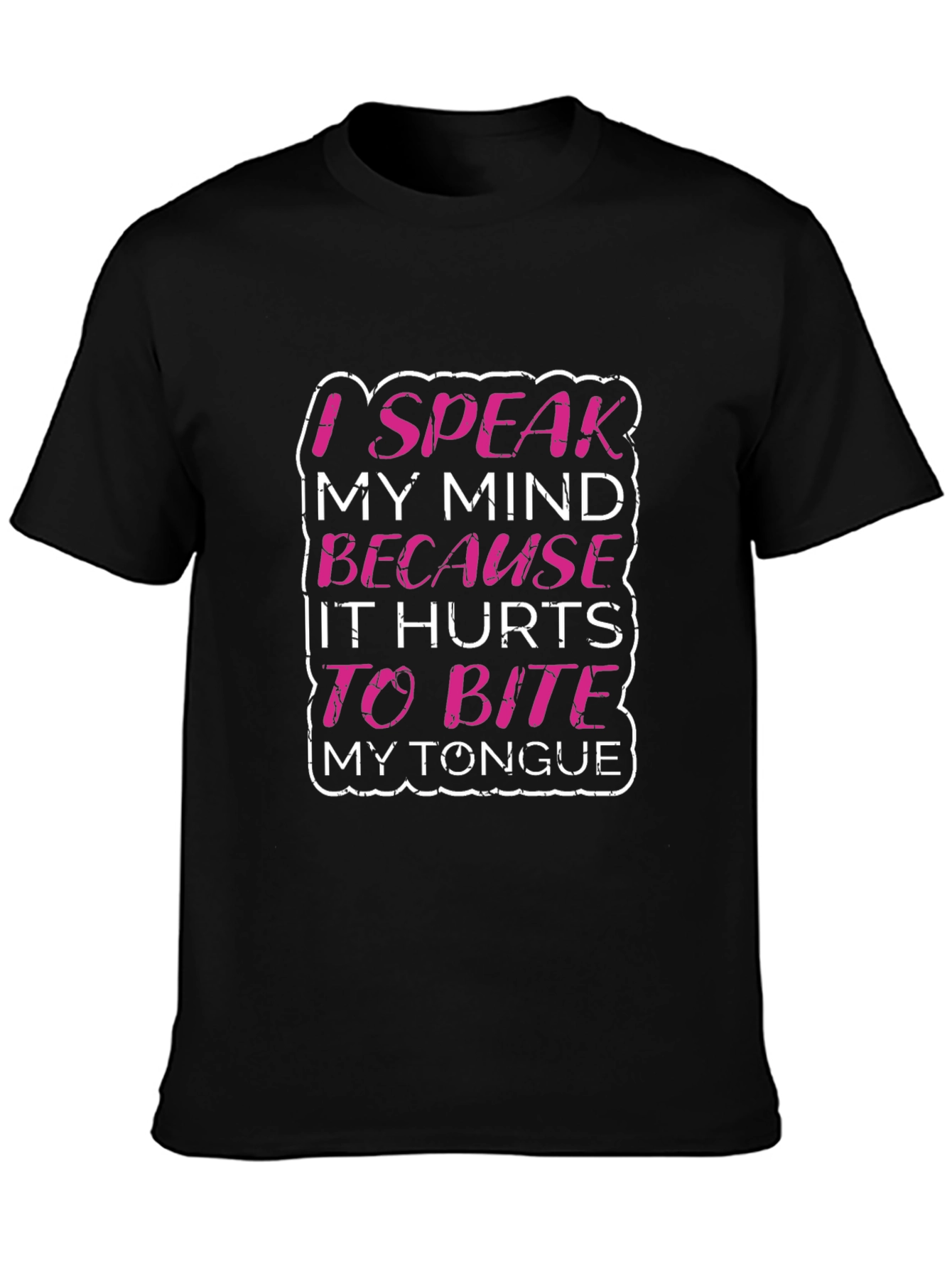 Speak My Mind Graphic Tee - Black