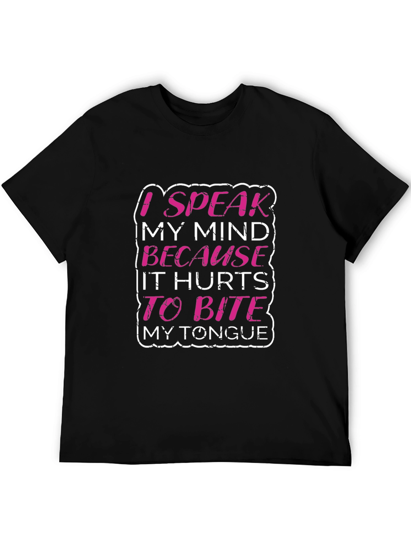 Speak My Mind Graphic Tee - Black