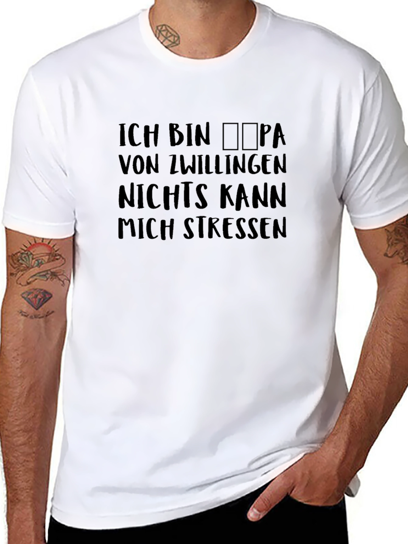Dad of Twins German T-Shirt
