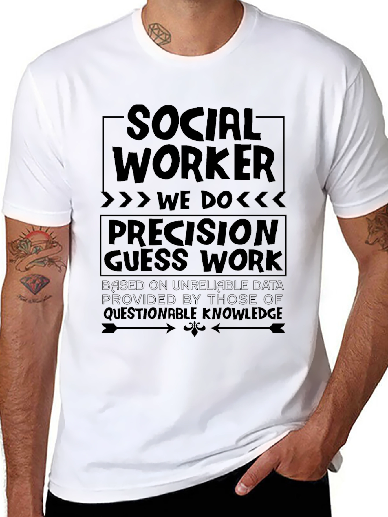 Social Worker Precision T-Shirt Funny Sarcastic Job Gift
