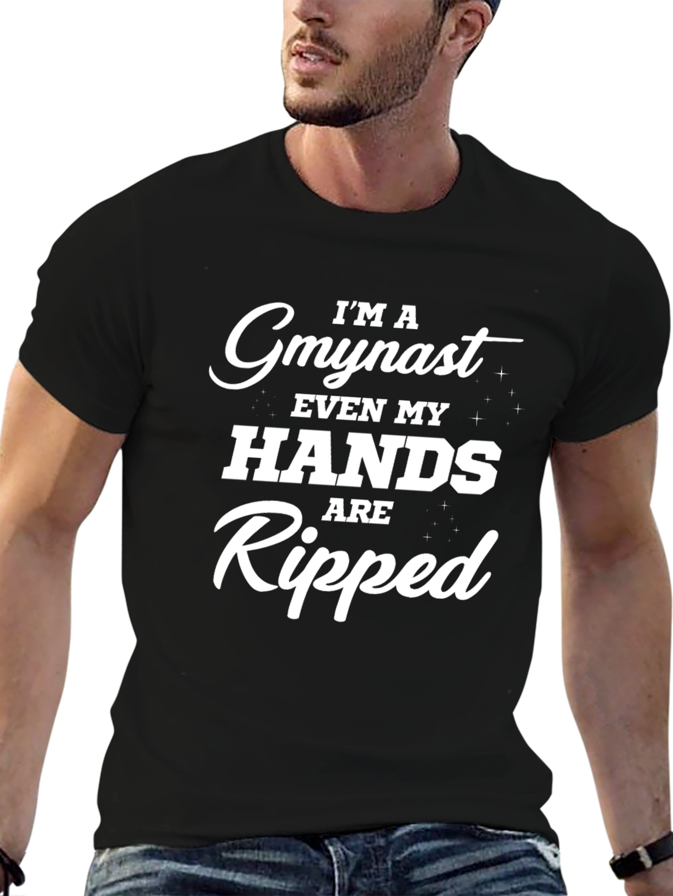 Gymnast Ripped Hands Graphic T-Shirt