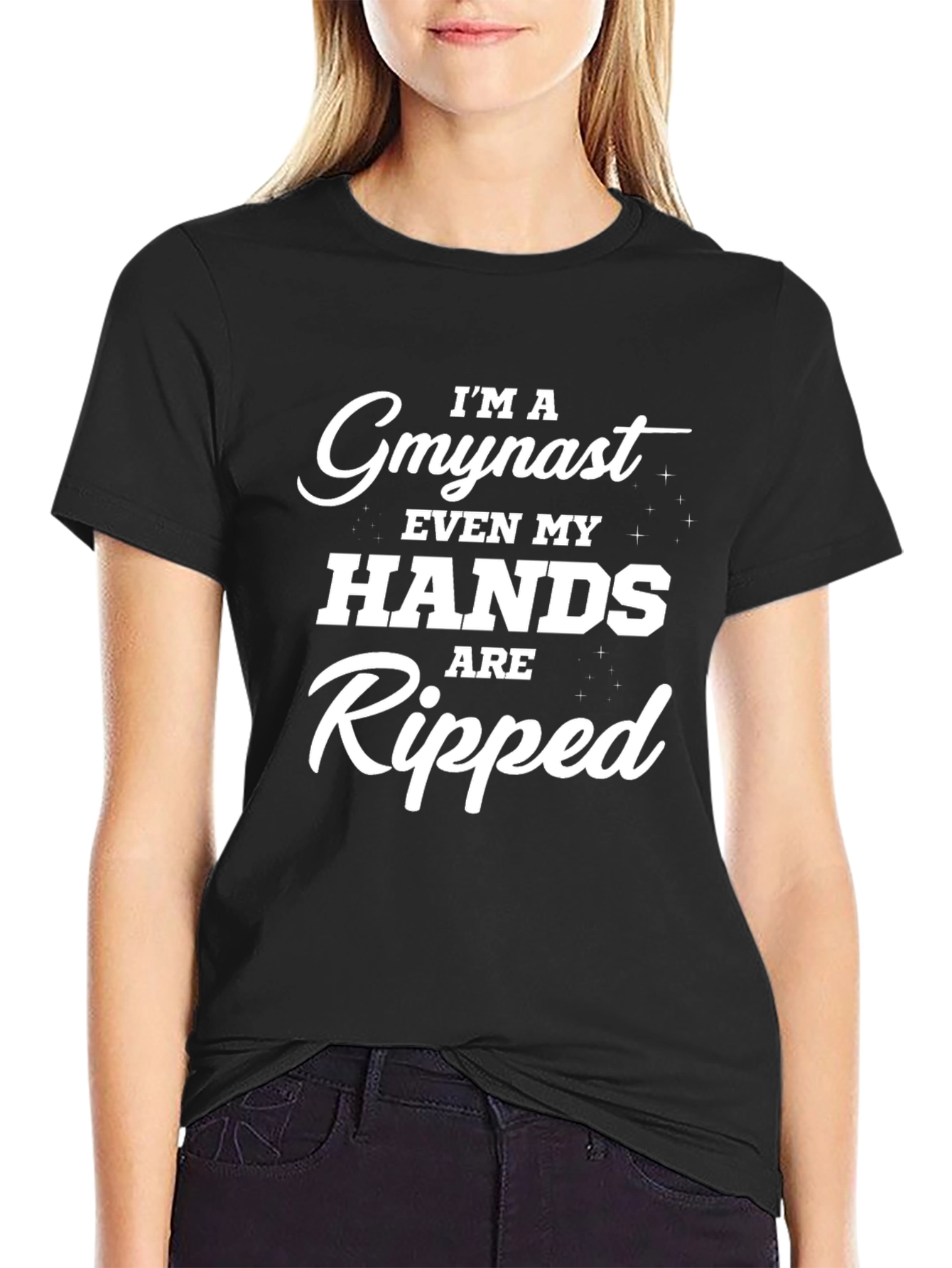 Gymnast Ripped Hands Graphic T-Shirt