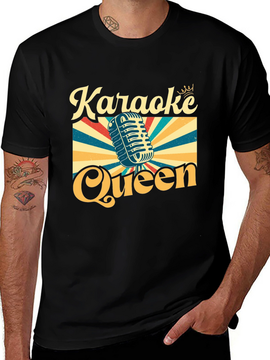 Karaoke Queen T-Shirt - Retro Style Graphic Tee
