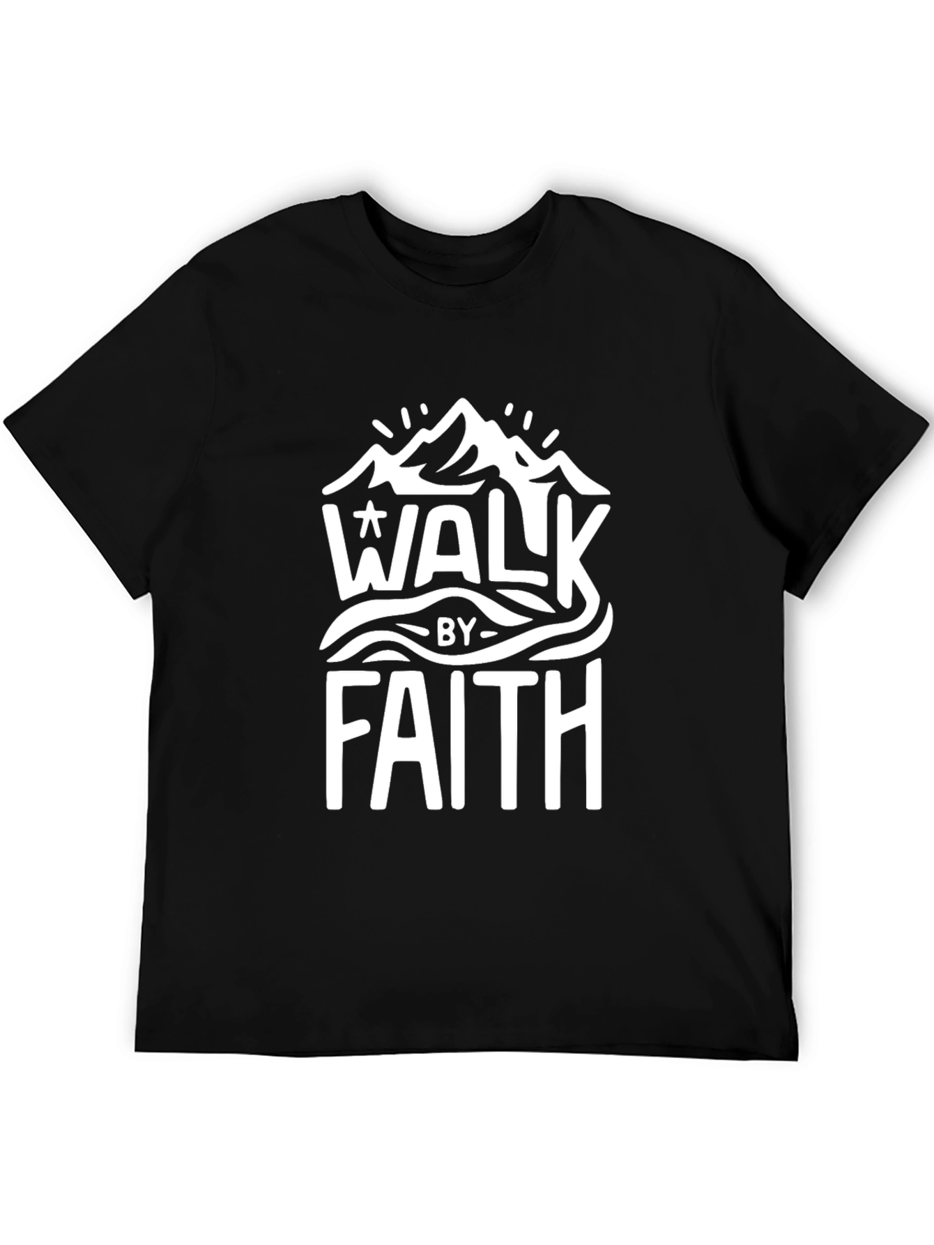 Walk By Faith Graphic Tee - Christian T-Shirt