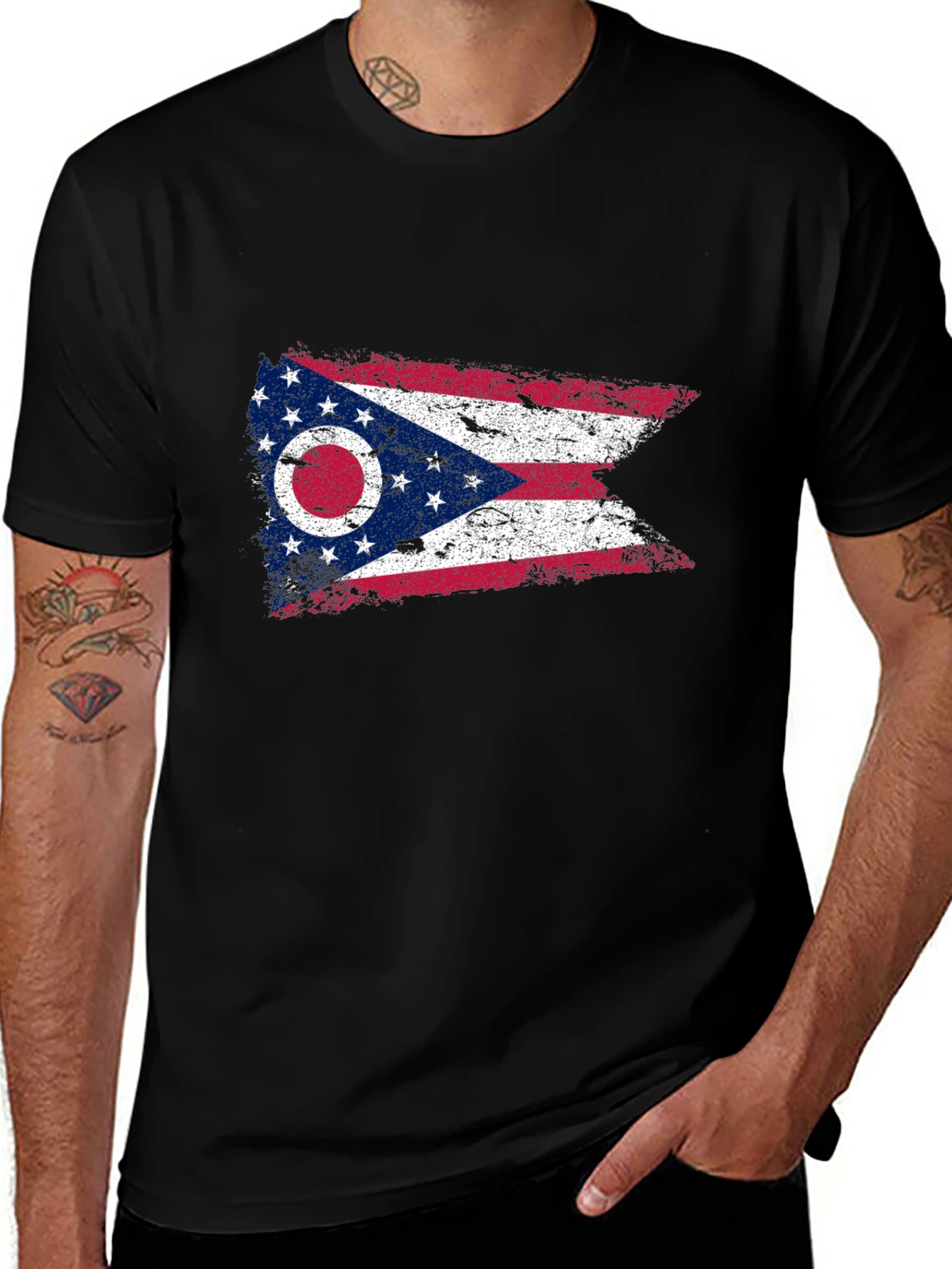 Ohio Flag Graphic T-Shirt