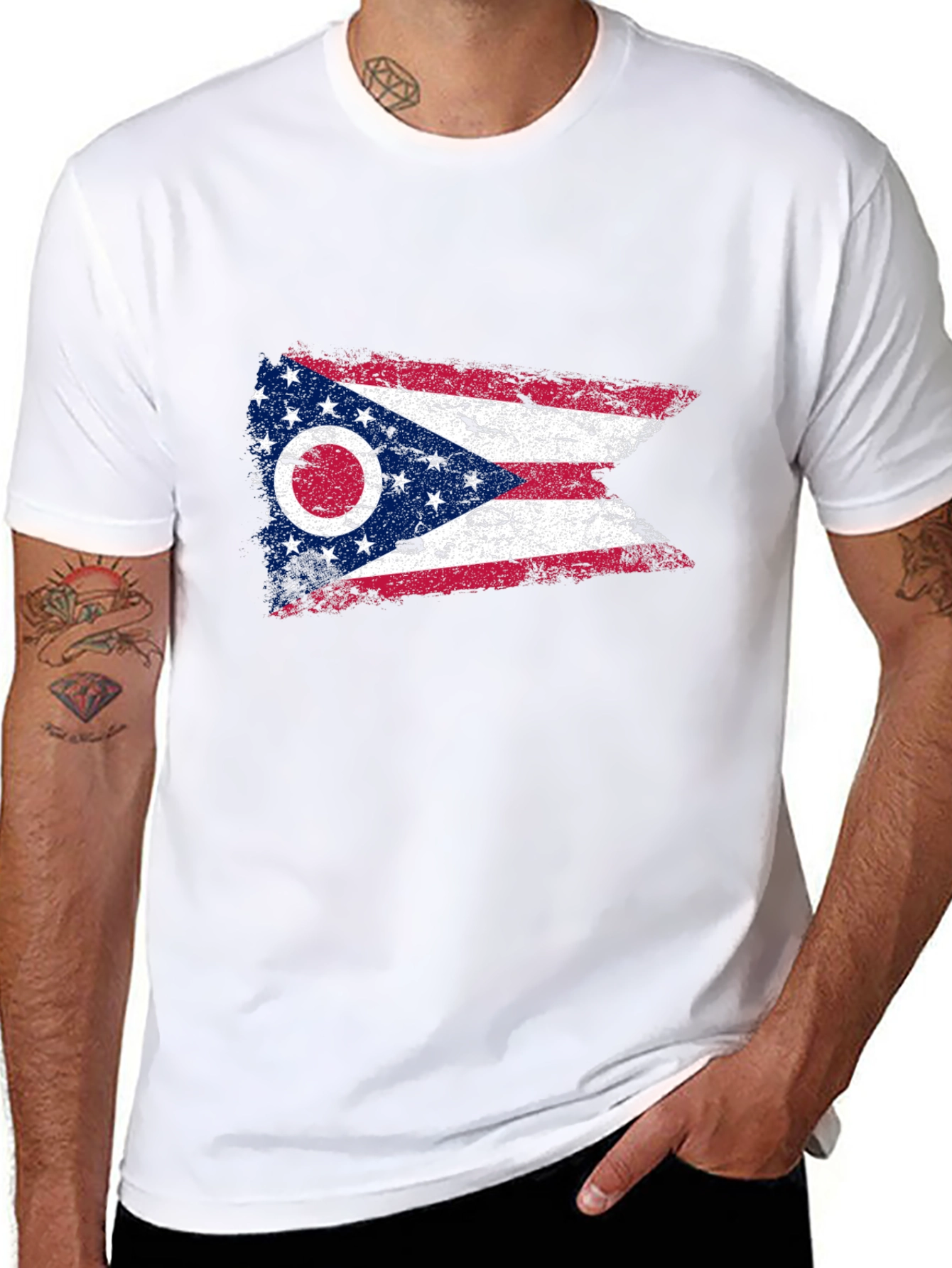 Ohio Flag Graphic T-Shirt