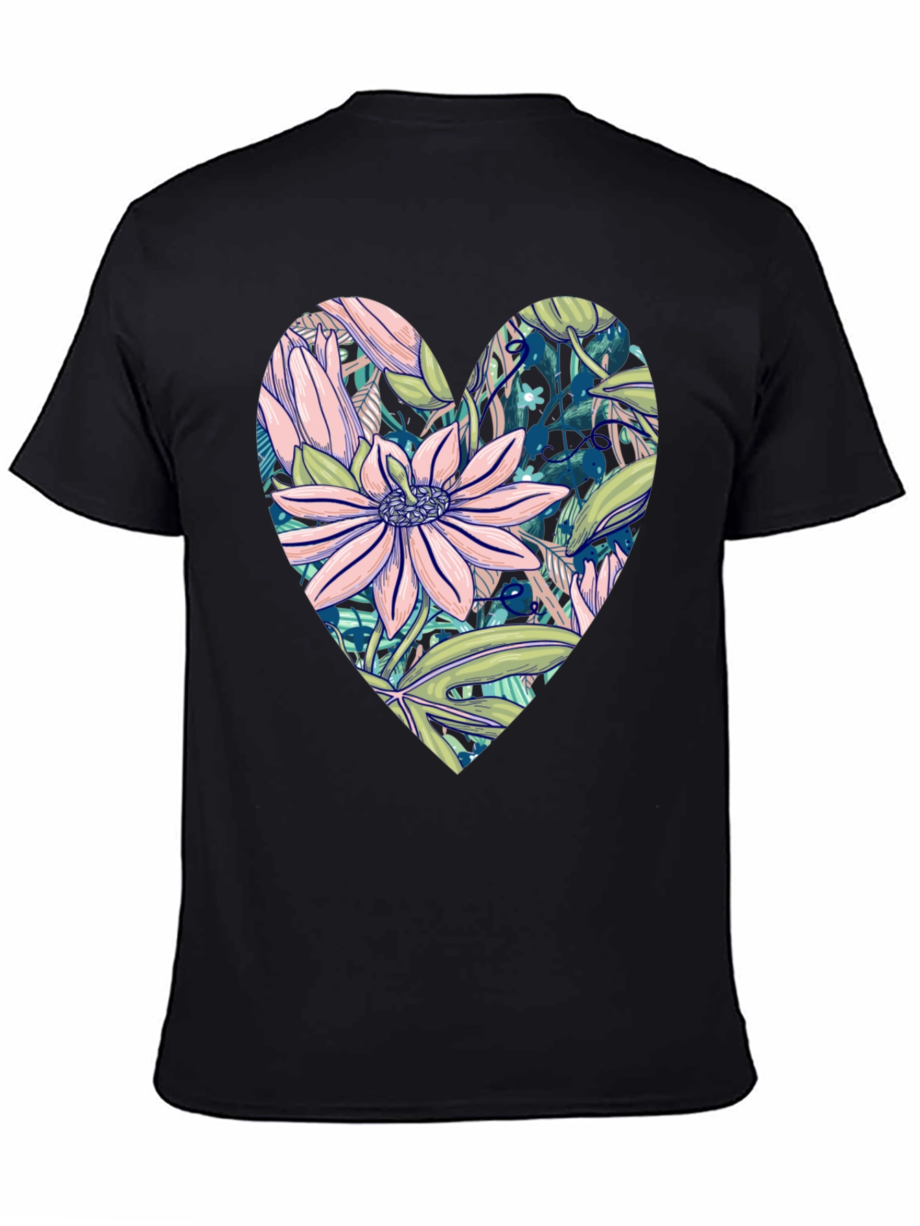 Floral Heart Graphic T-Shirt