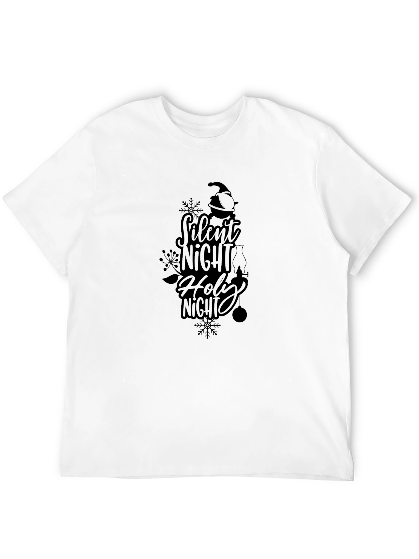 Silent Night Holy Night Black Tee