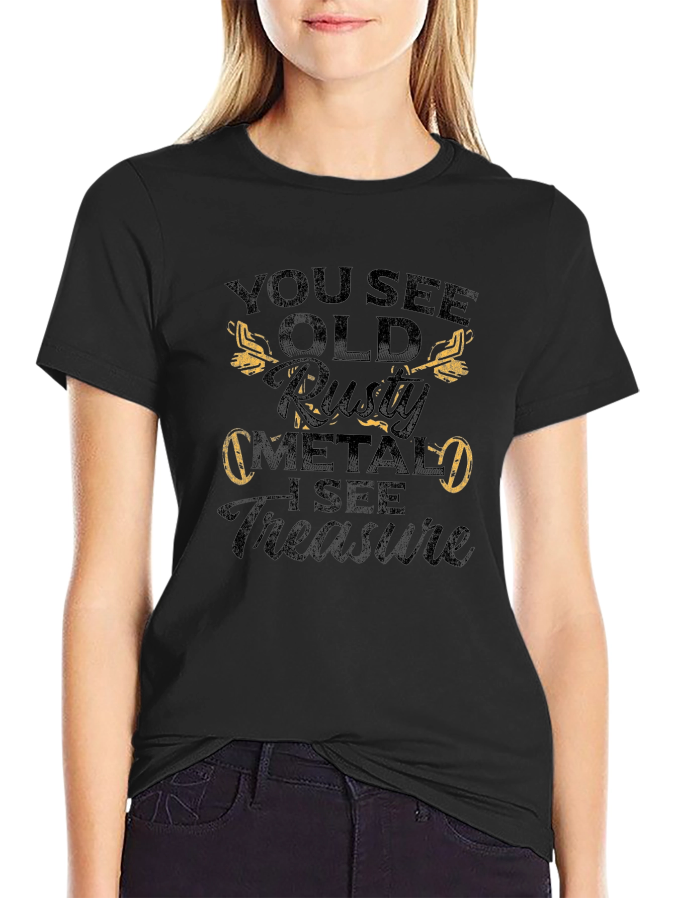 Rusty Metal Treasure Graphic T-Shirt