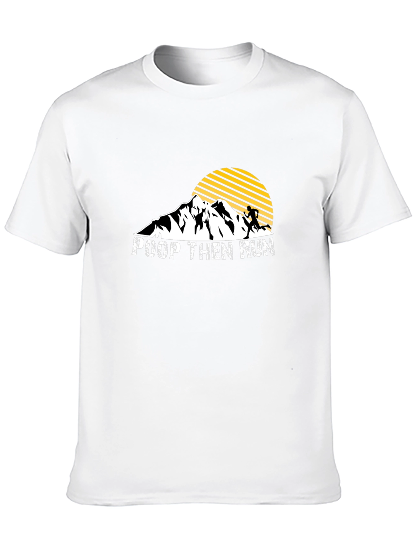Poop Then Run Graphic T-Shirt