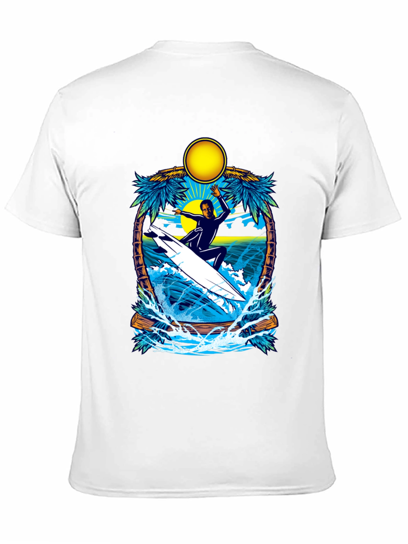 Surfer Graphic Tee - Tropical Vibes
