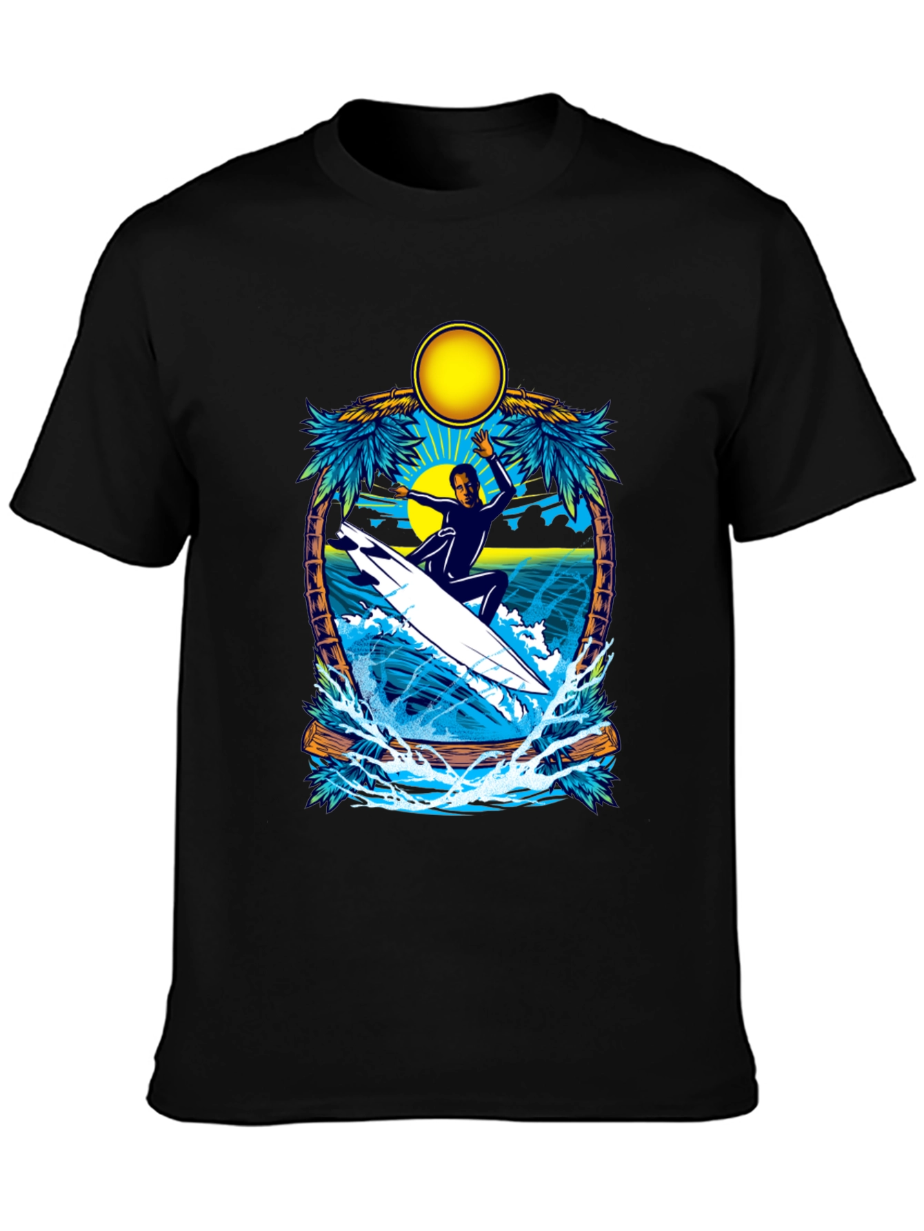 Surfer Graphic Tee - Tropical Vibes