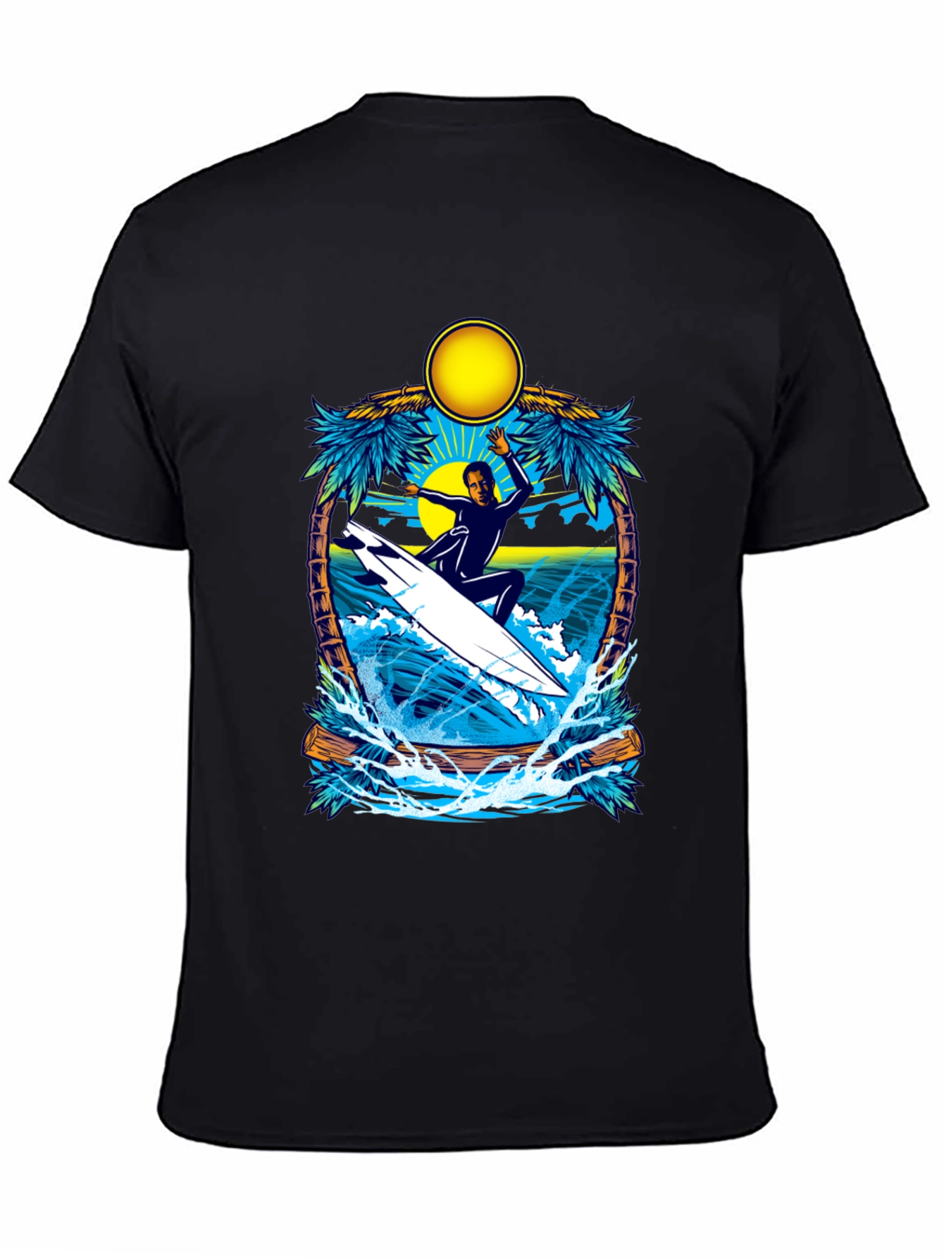 Surfer Graphic Tee - Tropical Vibes