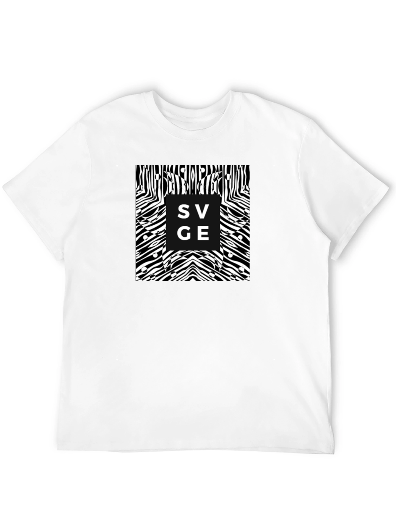SVGE Zebra Print Black T-Shirt