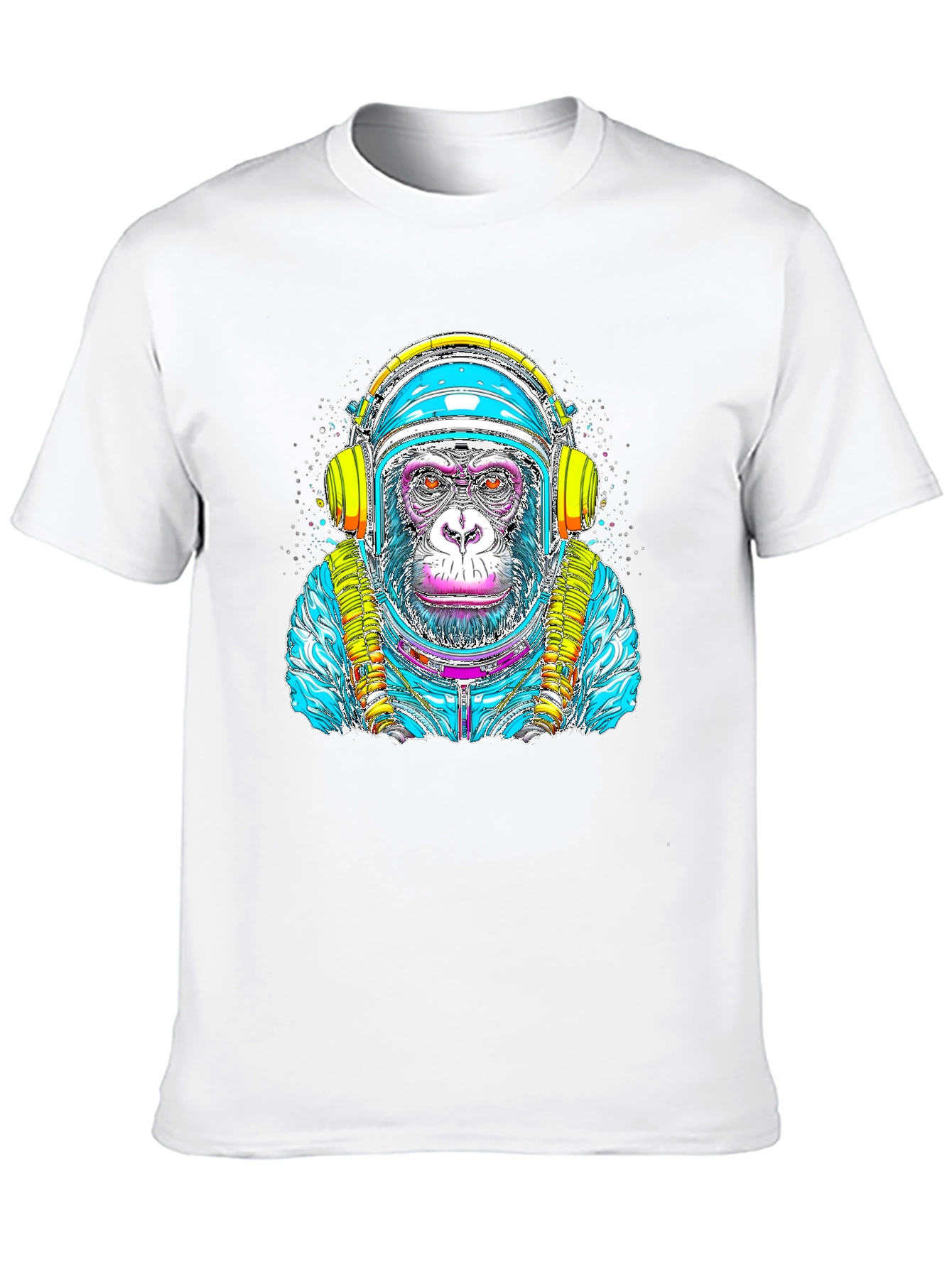 Astronaut Monkey Graphic Tee - Cool Space Ape Design