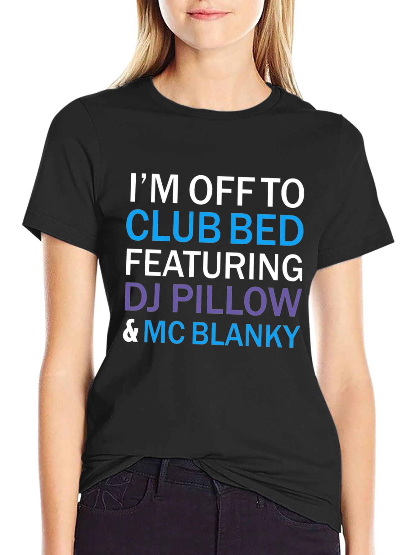Club Bed T-Shirt: DJ Pillow & MC Blanky