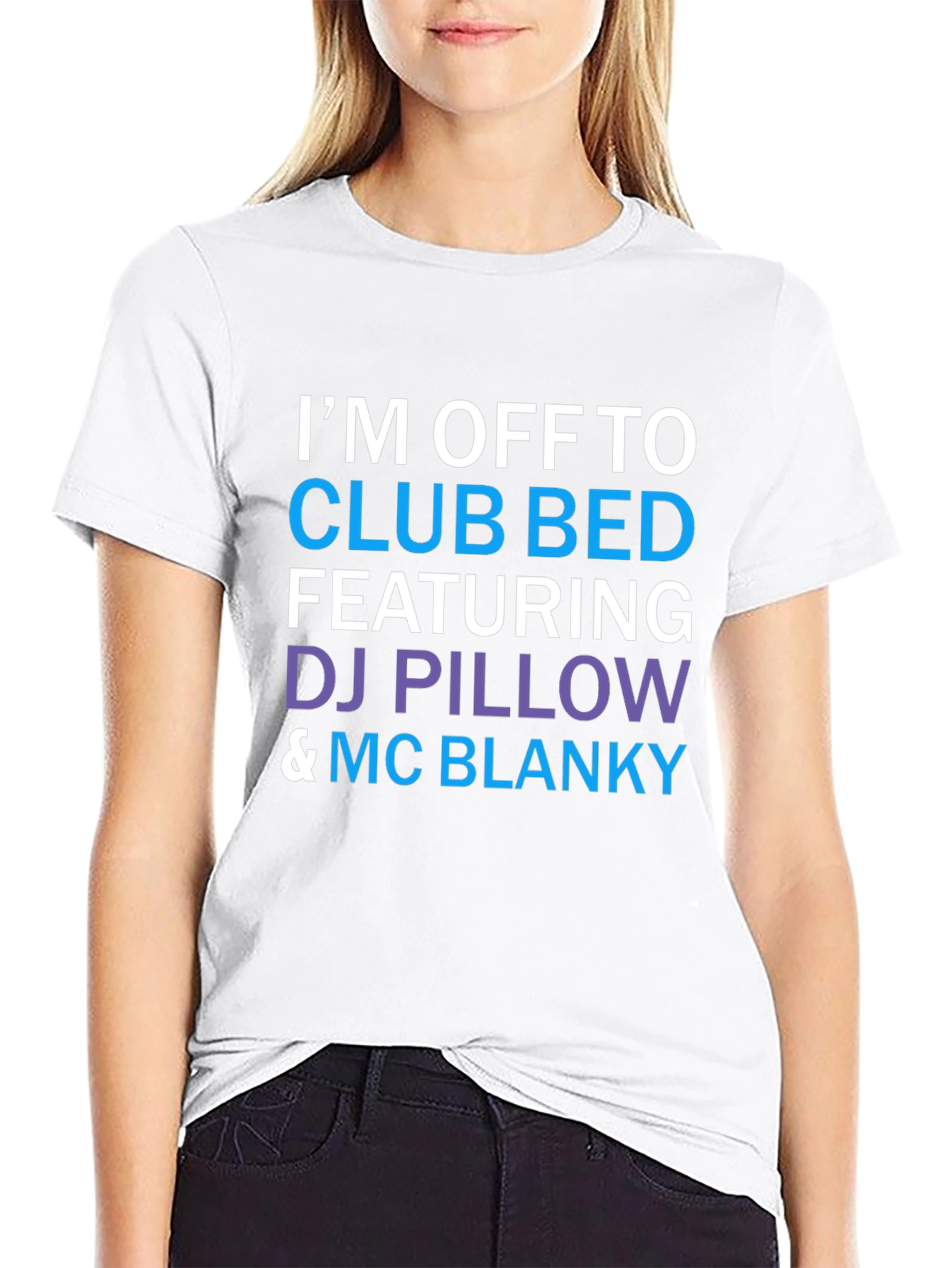 Club Bed T-Shirt: DJ Pillow & MC Blanky
