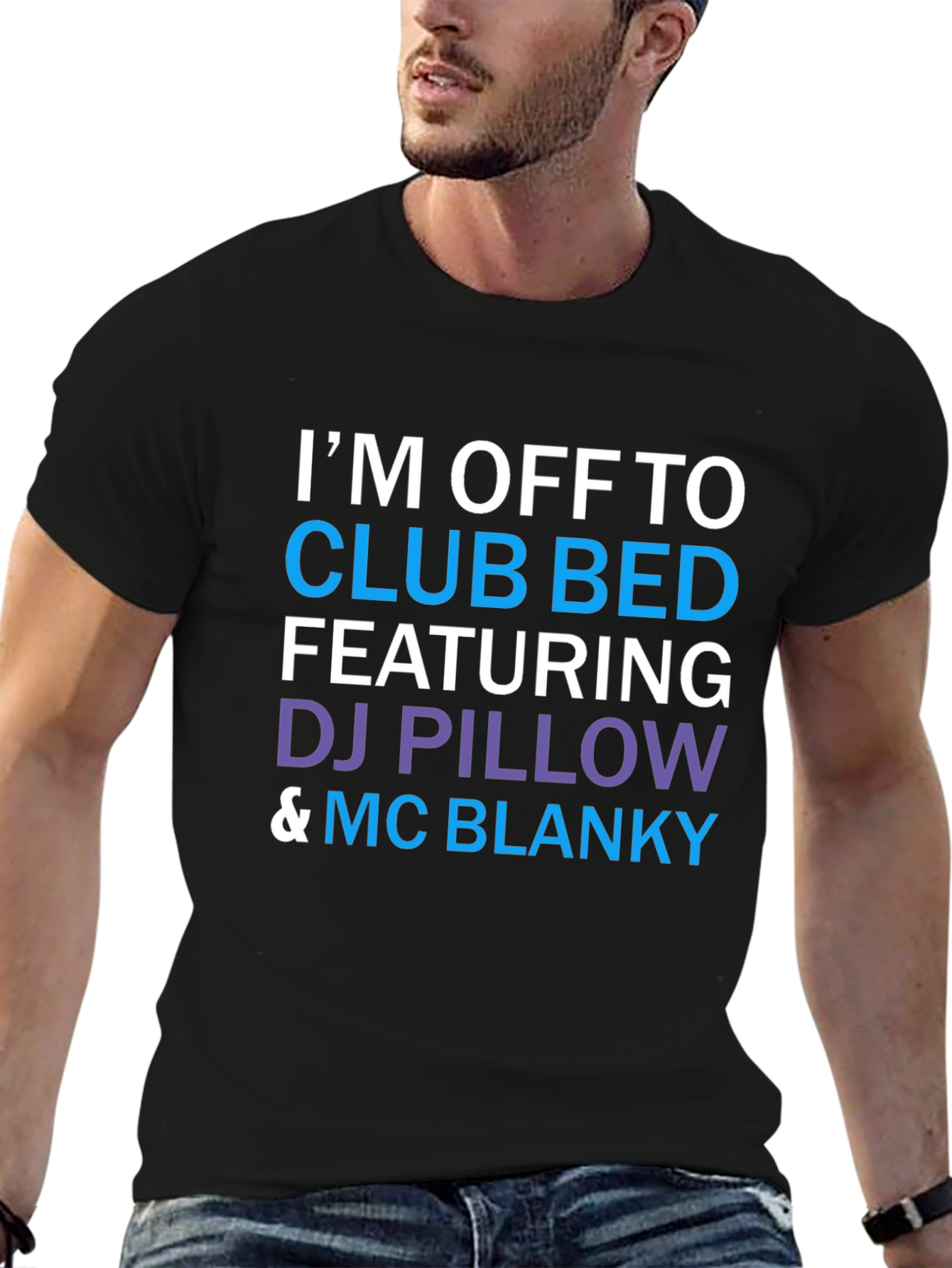 Club Bed T-Shirt: DJ Pillow & MC Blanky