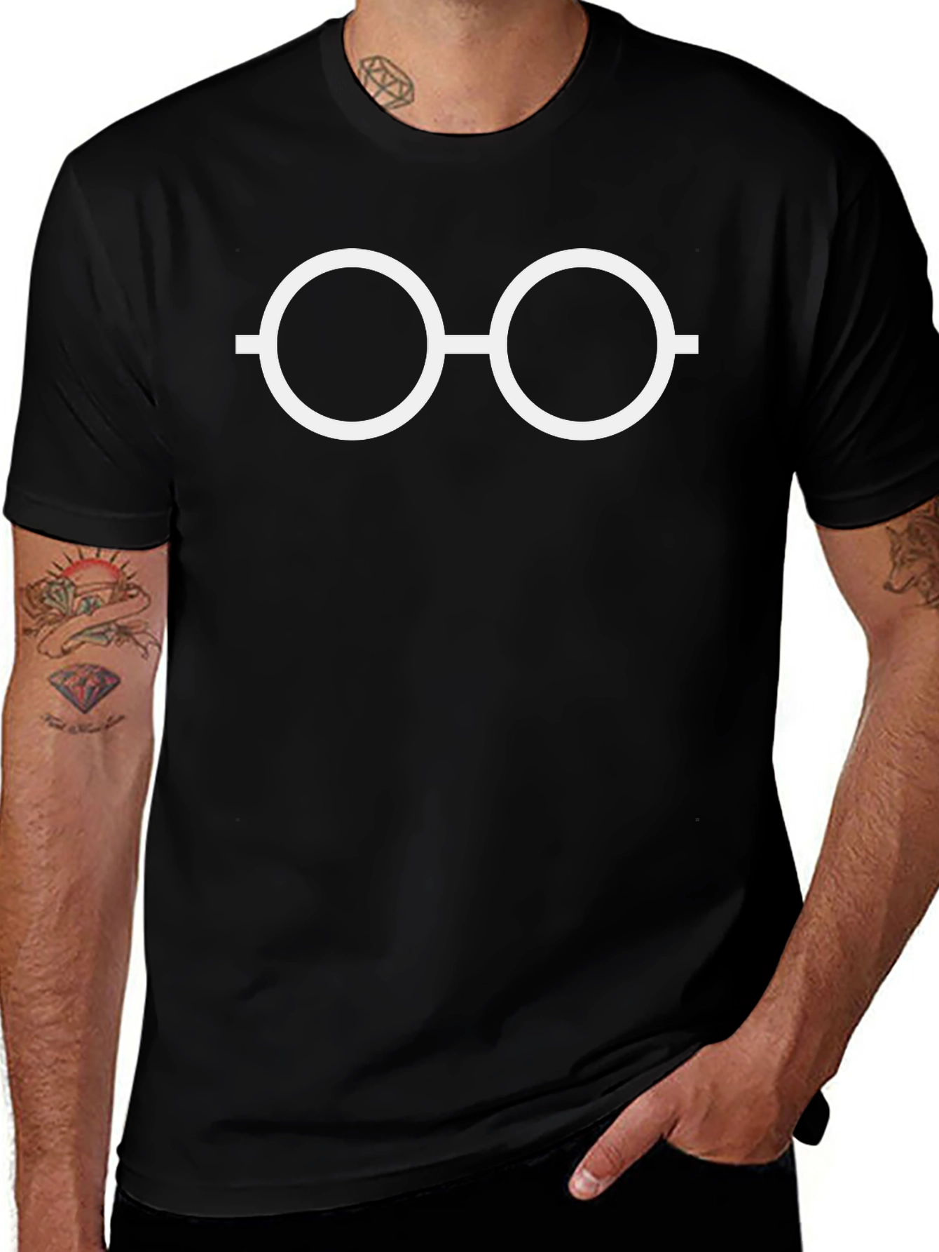 Harry Potter Style Glasses Graphic T-Shirt