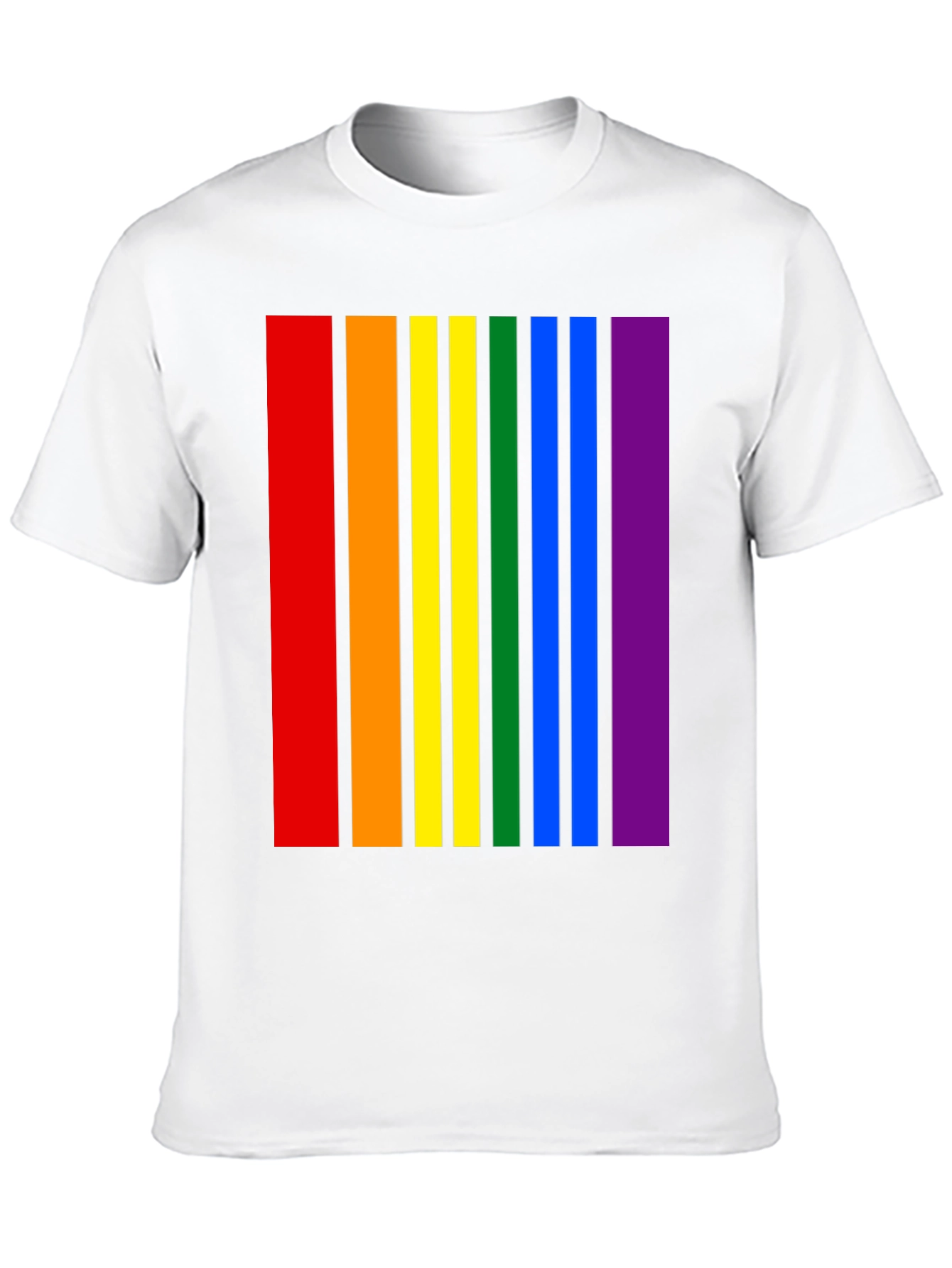 Pride Stripes Black T-Shirt