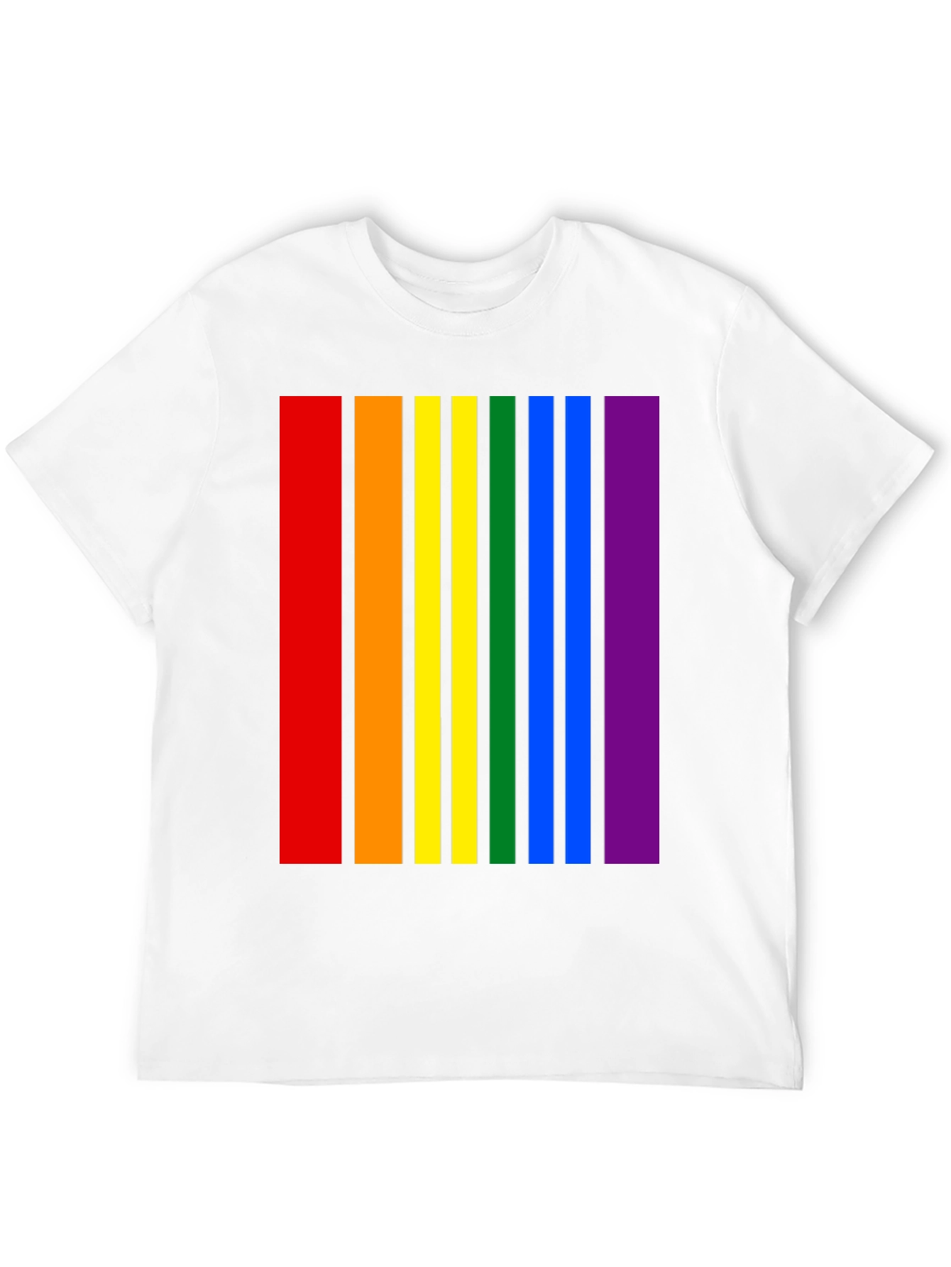 Pride Stripes Black T-Shirt