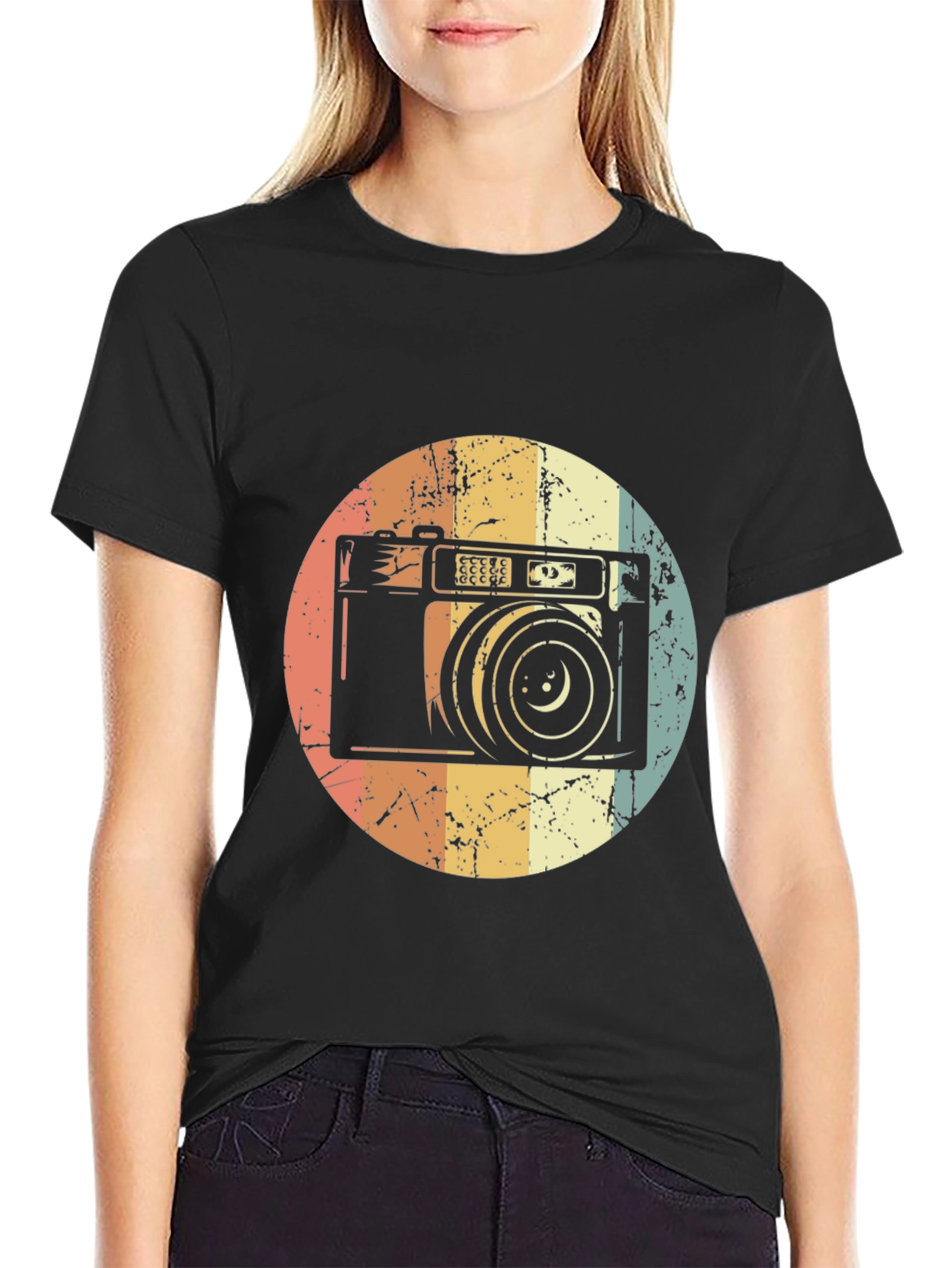 Retro Camera Graphic T-Shirt