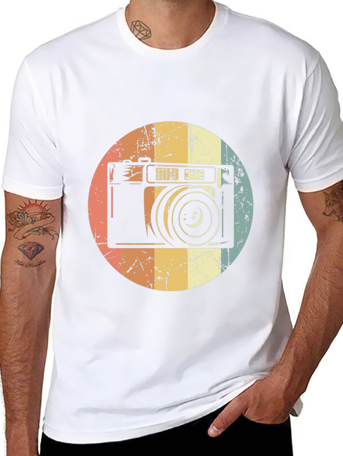 Retro Camera Graphic T-Shirt
