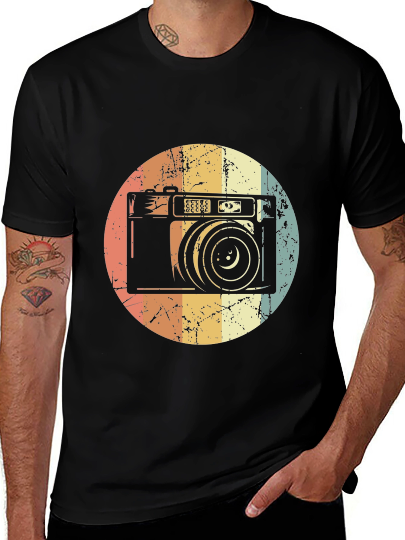 Retro Camera Graphic T-Shirt