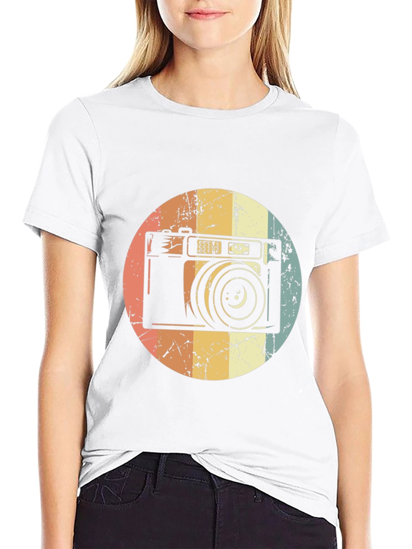 Retro Camera Graphic T-Shirt