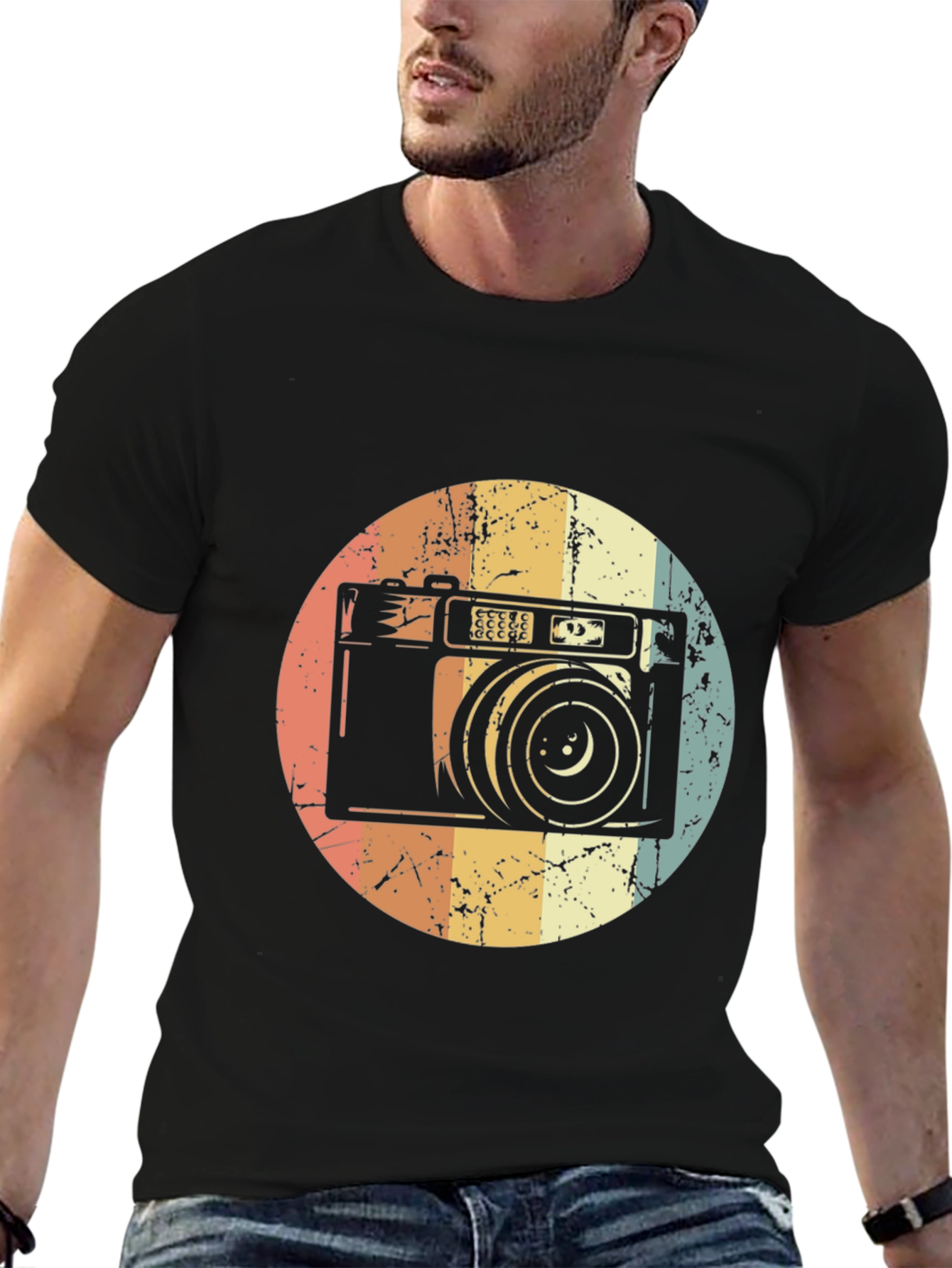 Retro Camera Graphic T-Shirt