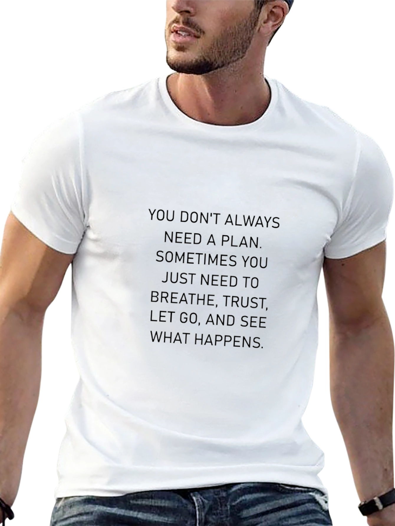 Inspirational Message Black T-Shirt