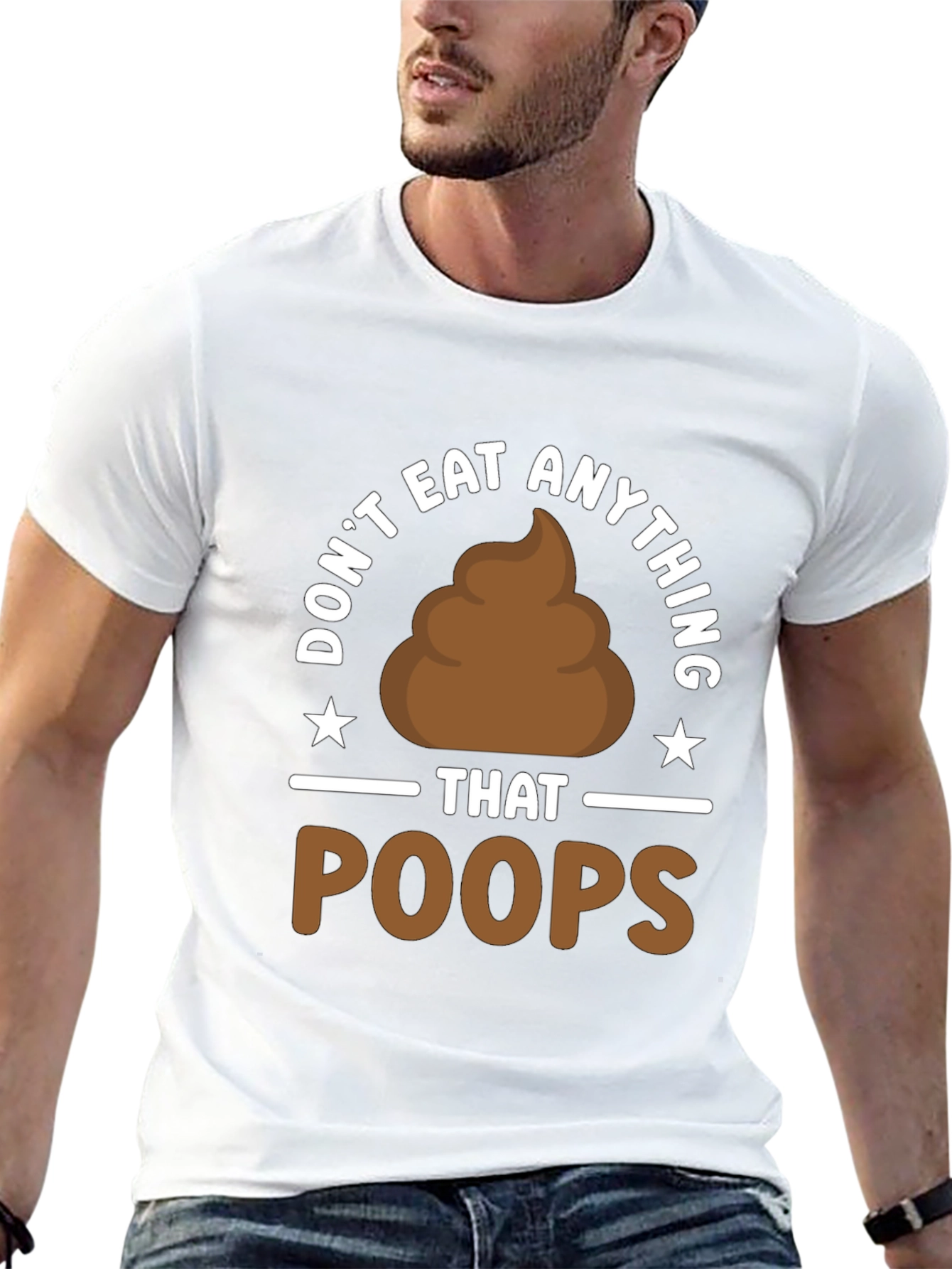 Dont Eat Anything That Poops T-Shirt Funny Vegan Tee