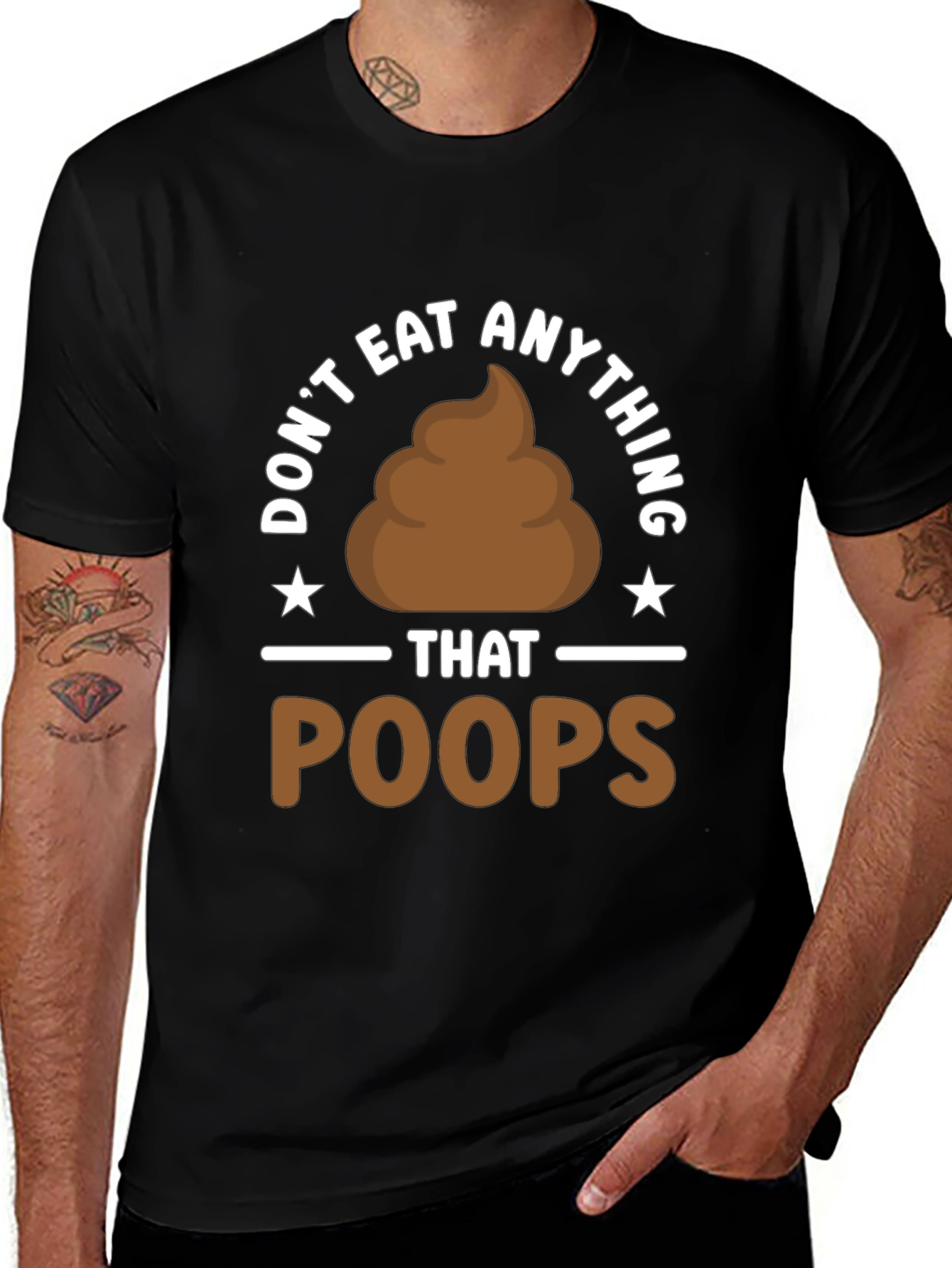 Dont Eat Anything That Poops T-Shirt Funny Vegan Tee