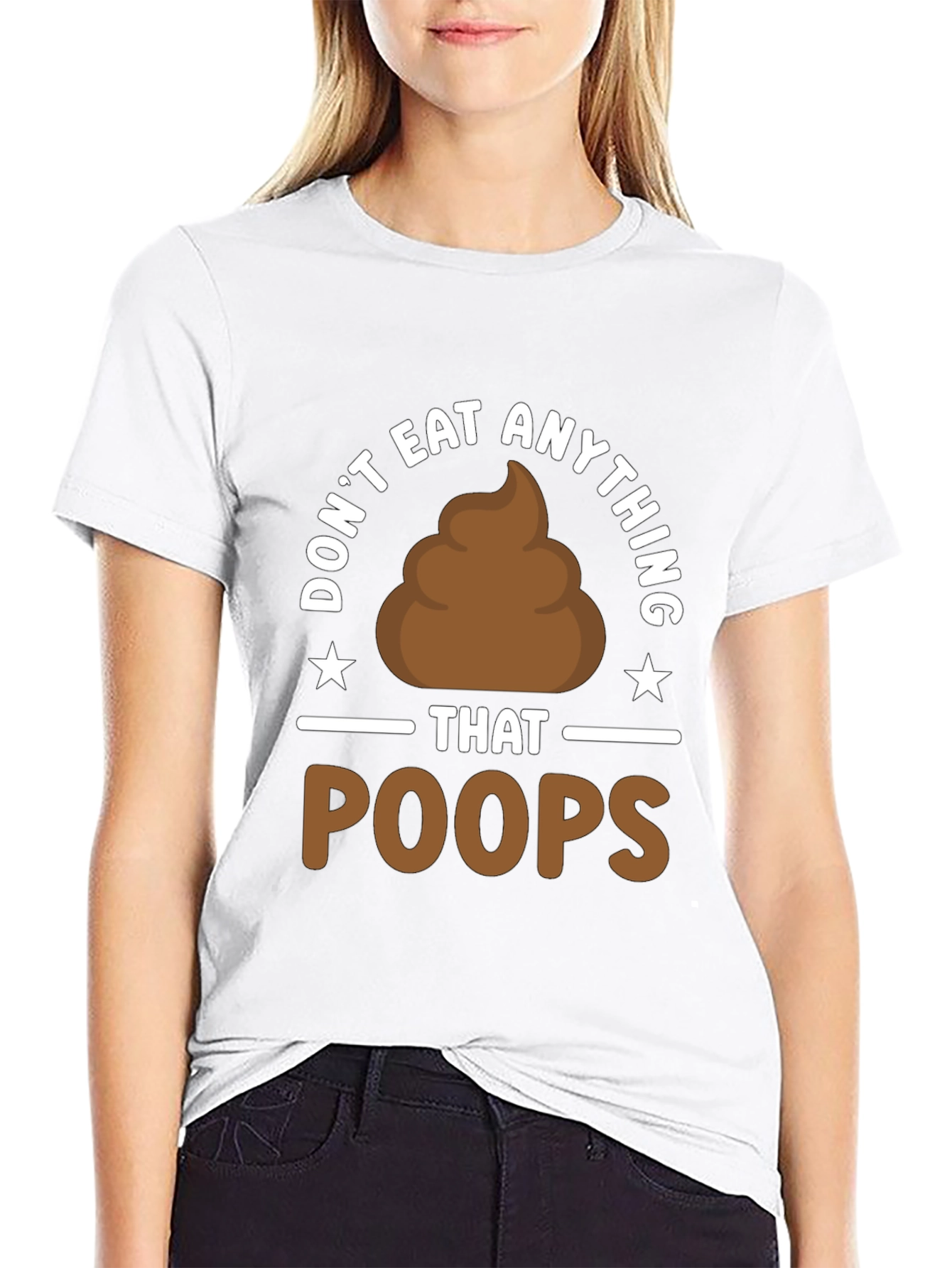 Dont Eat Anything That Poops T-Shirt Funny Vegan Tee