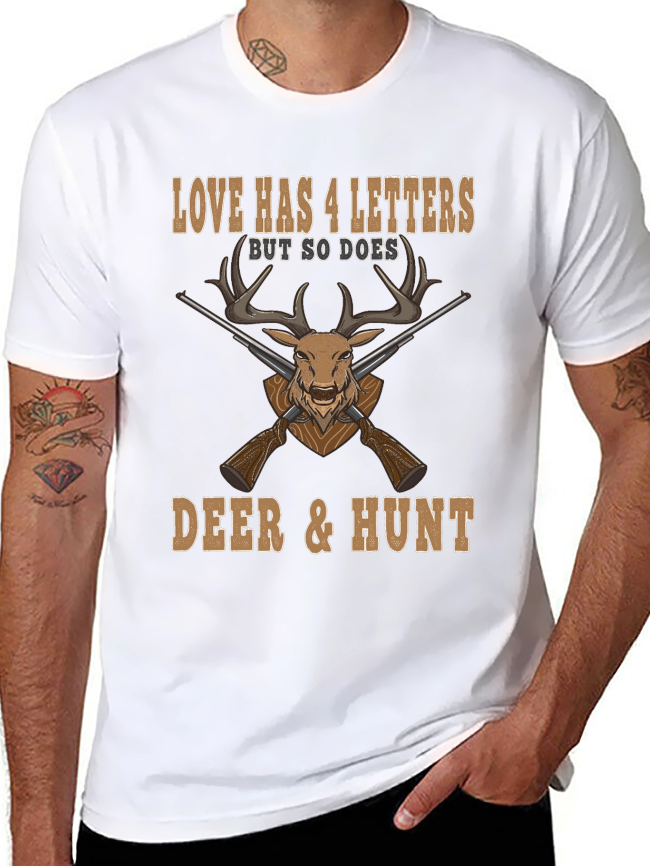 Love Deer and Hunt T-Shirt
